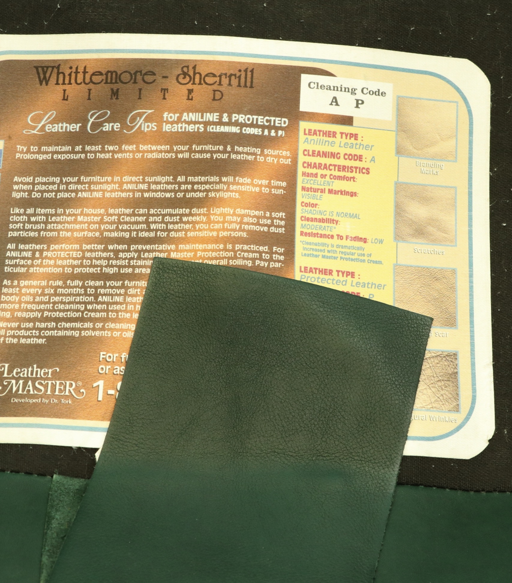 Whittemore-Sherrill Tufted Back Leather Poet's Chair and Ottoman