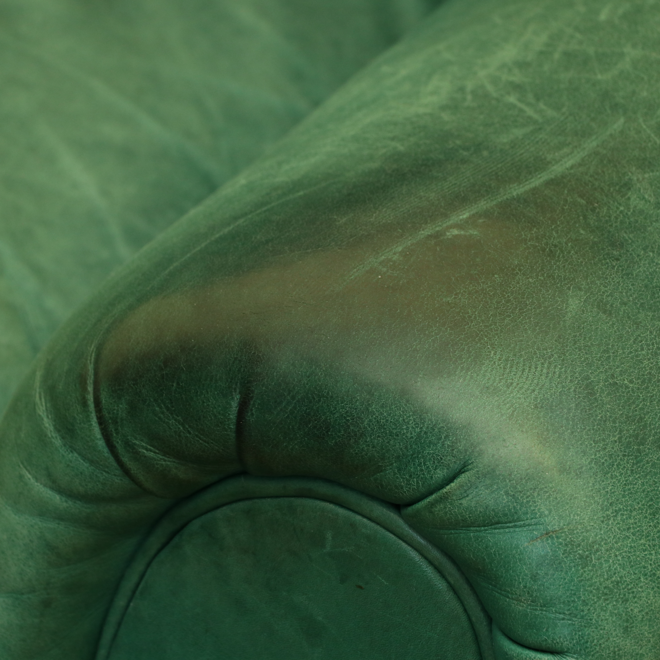 Whittemore-Sherrill Tufted Back Leather Poet's Chair and Ottoman