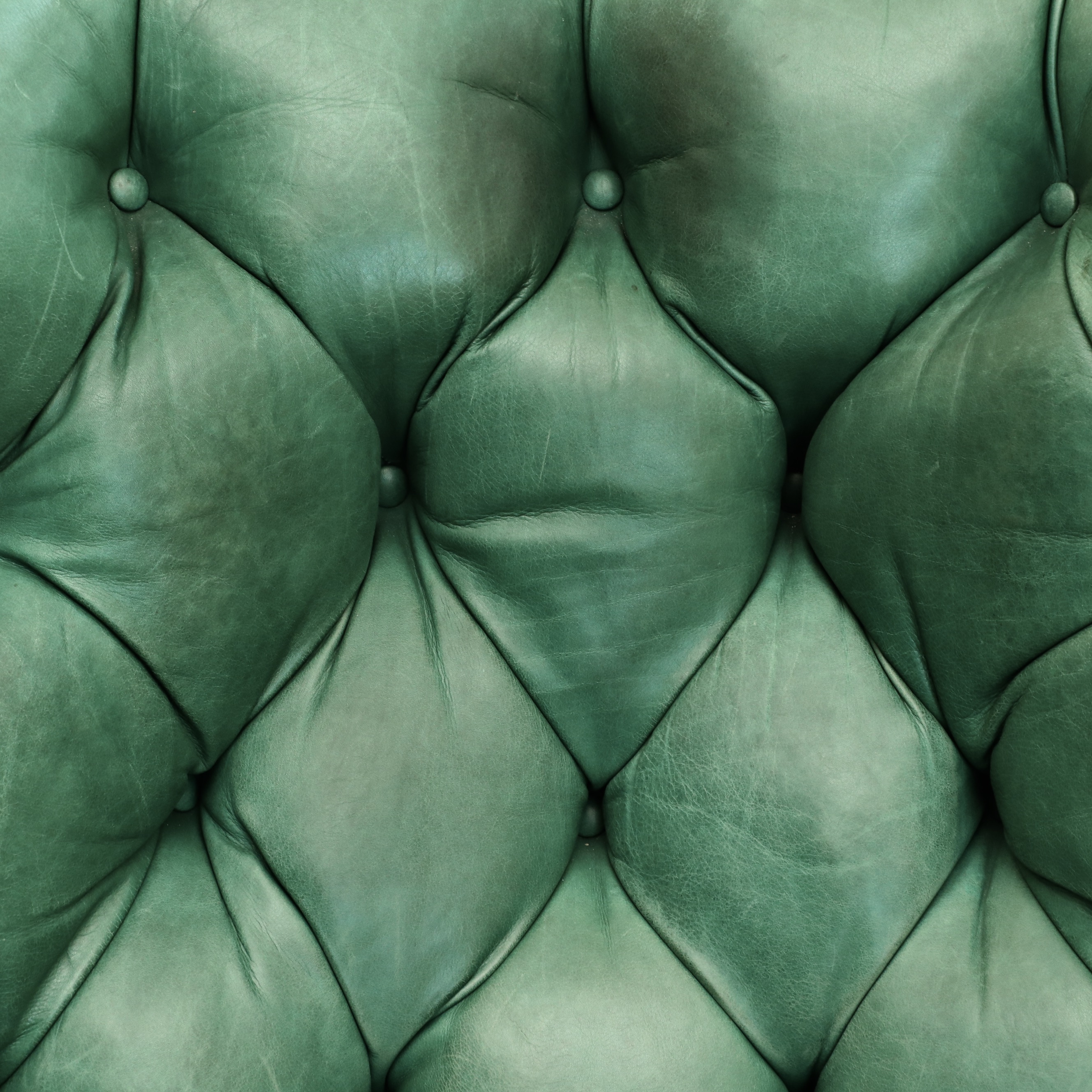 Whittemore-Sherrill Tufted Back Leather Poet's Chair and Ottoman