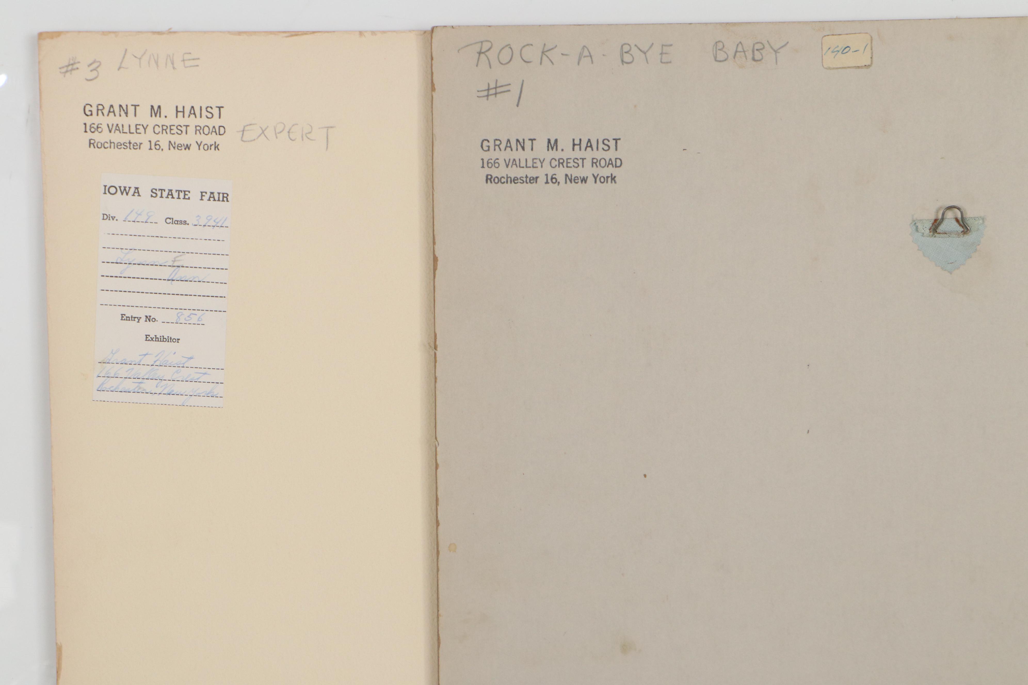 Grant Haist Silver Gelatin Photographs "Rock-A-Bye Baby"
