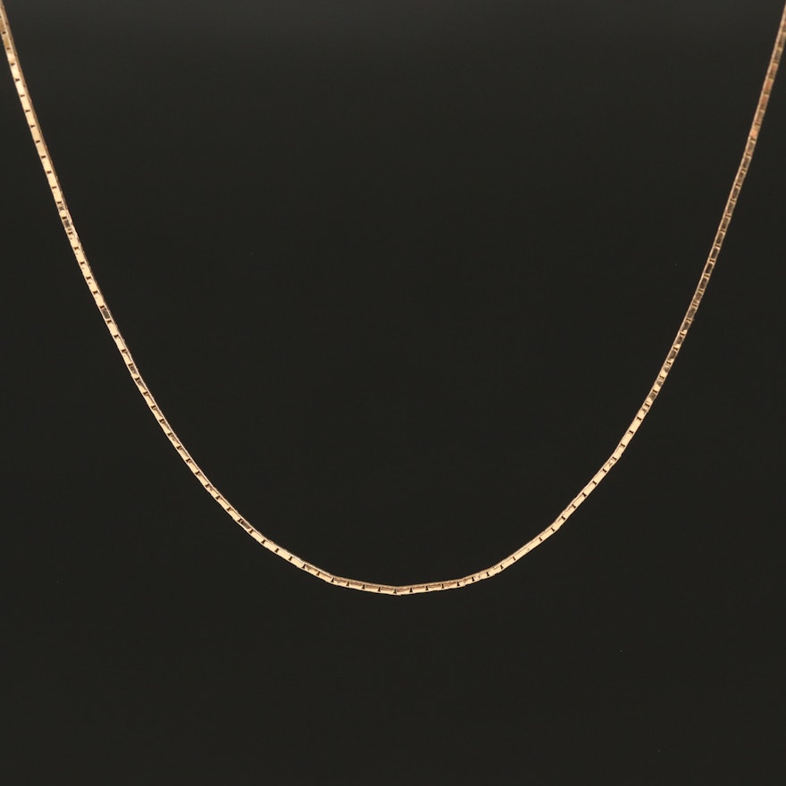 Italian 14K Box Chain