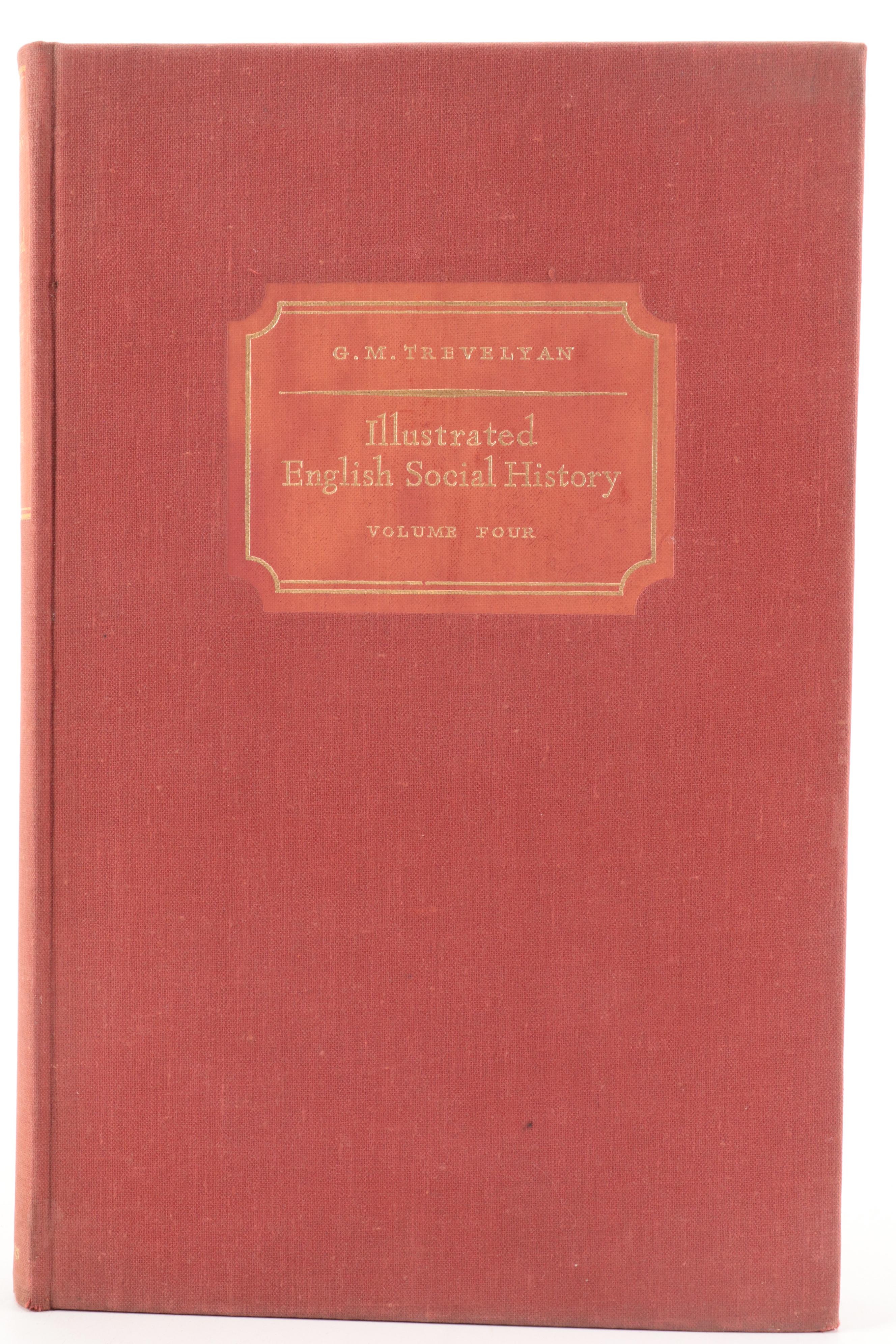 "Illustrated English Social History" Four-Volume Set by G. M. Trevelyan, 1950s