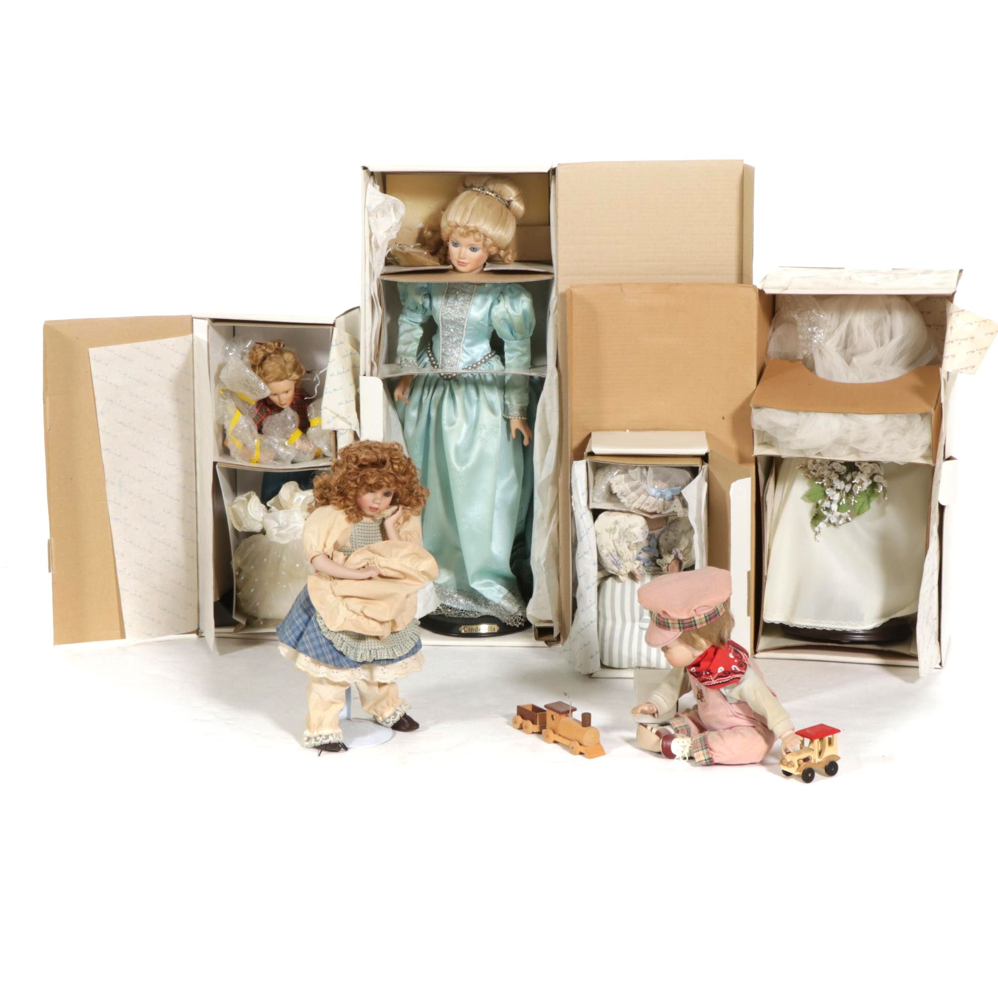 Danbury Mint Dolls Feat. "Cinderella", "The Princess Diana Bride Doll" and More