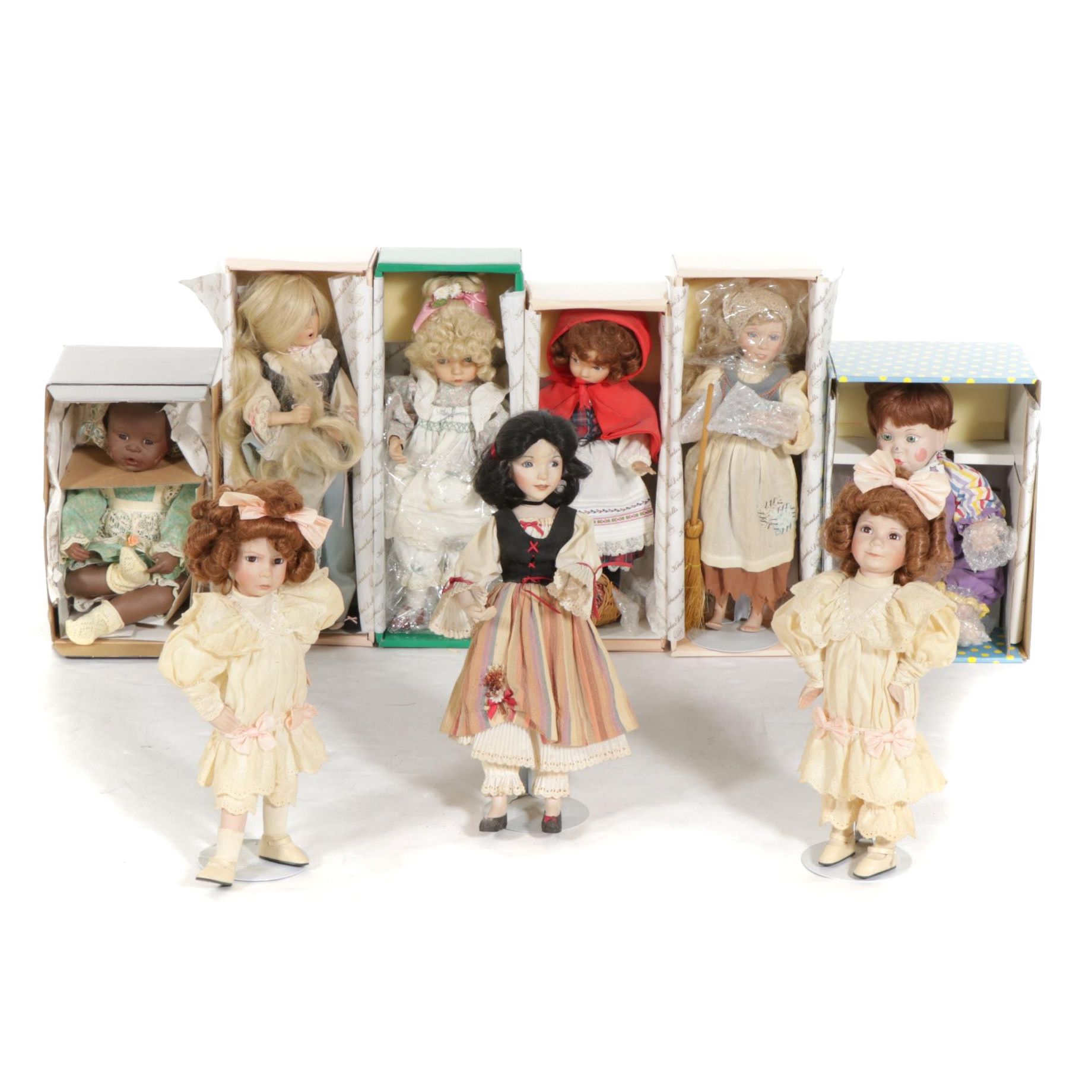 Dianna Effner Dolls Featuring "The Little Girl with a Curl" and Other Dolls