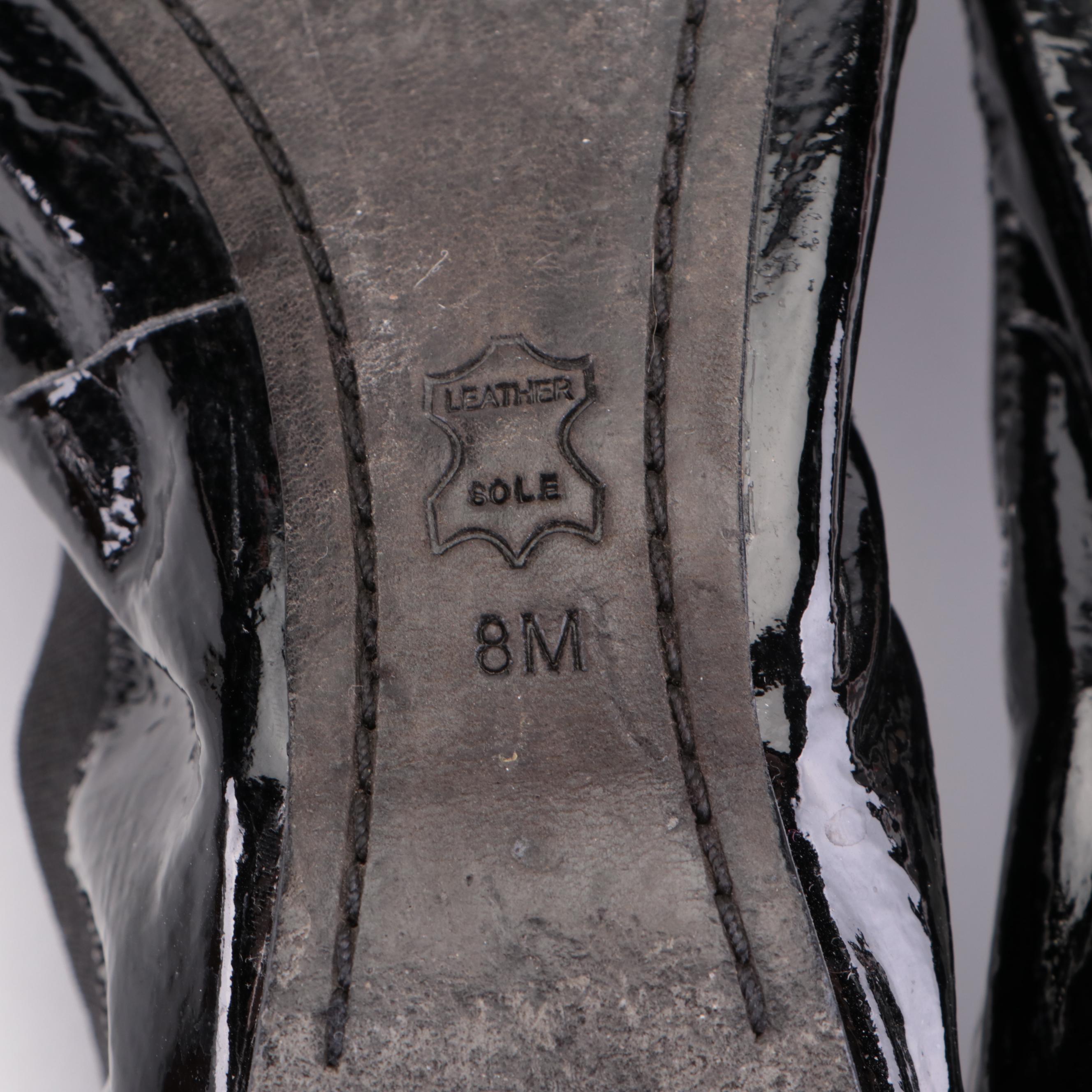 Tory Burch Caroline Flats in Patent Leather and Suede