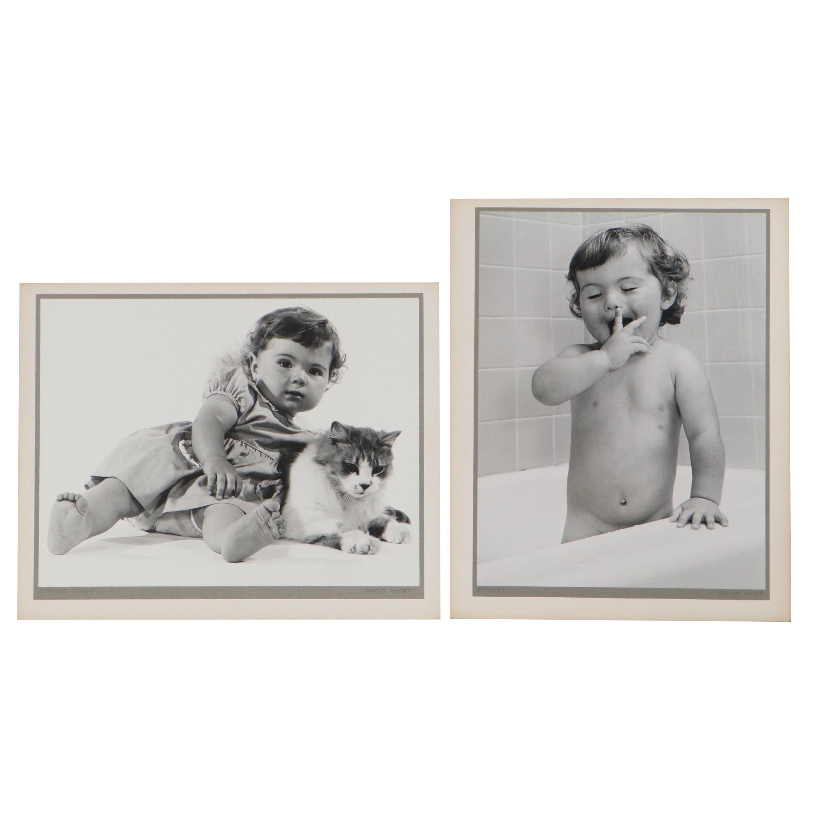 Grant Haist Silver Gelatin Photographs "Lynne Anne" and "Modest"