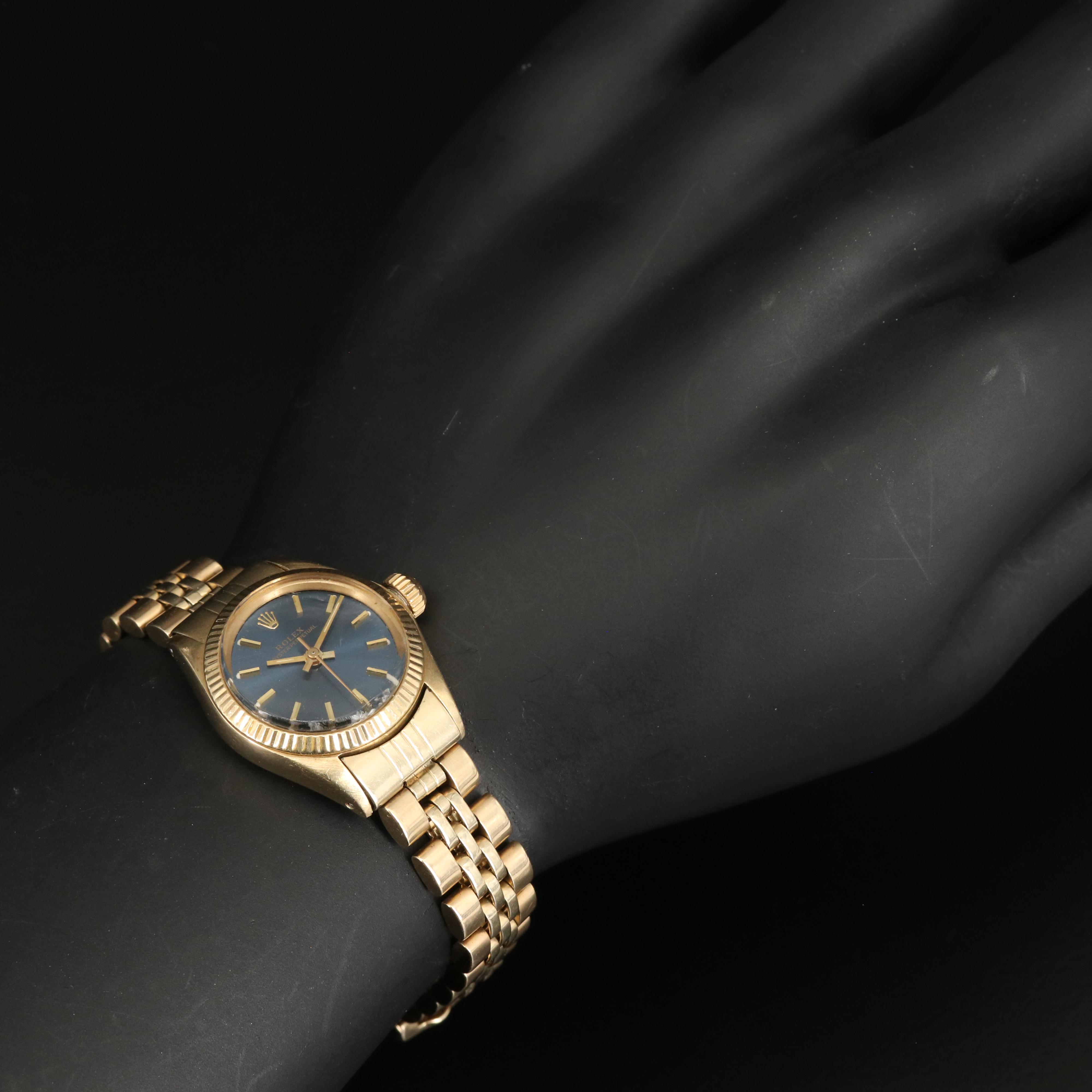 1978 Rolex Oyster Perpetual Blue Dial Watch