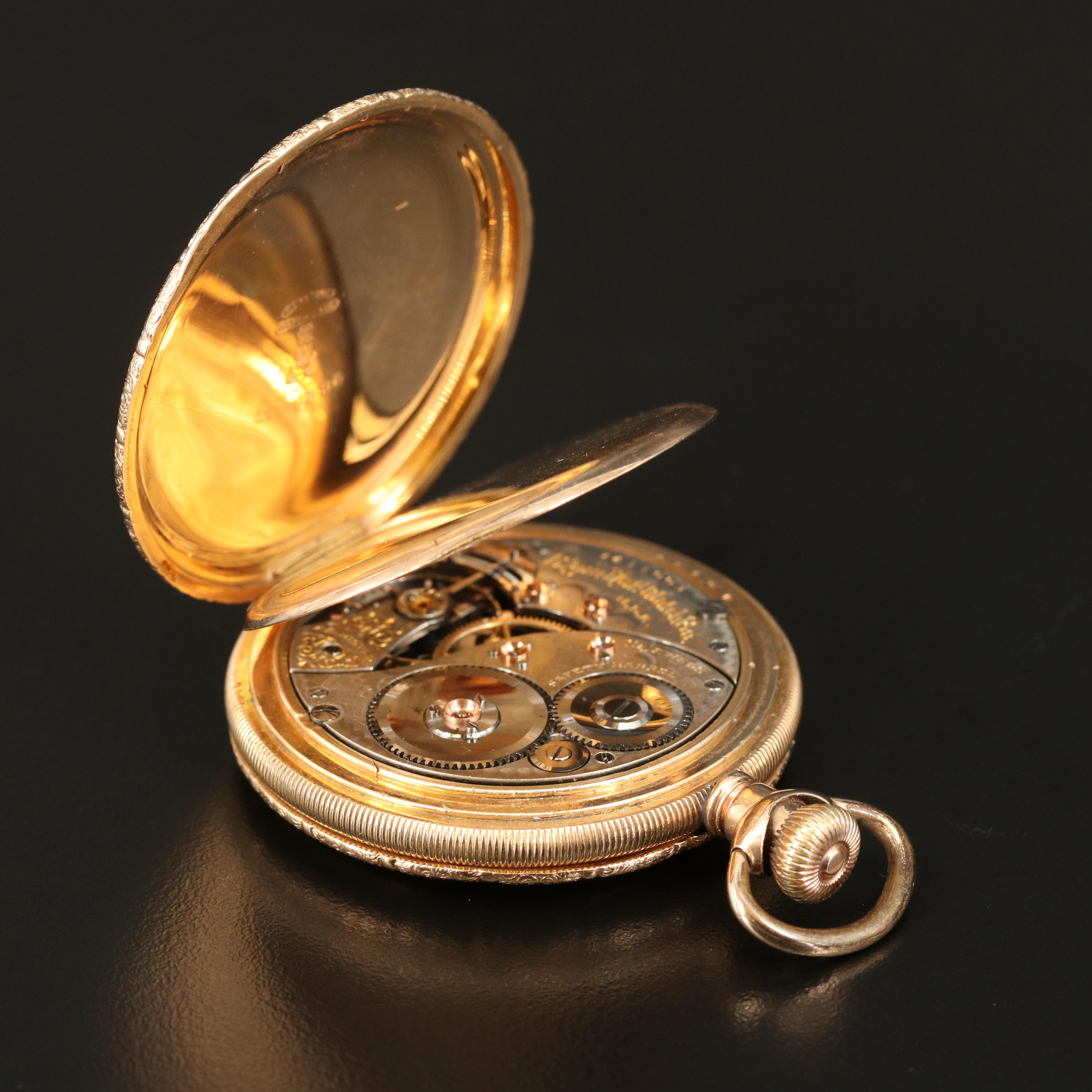 1898 Elgin Gold-Filled 19 Jewel Hunting Case Pocket Watch