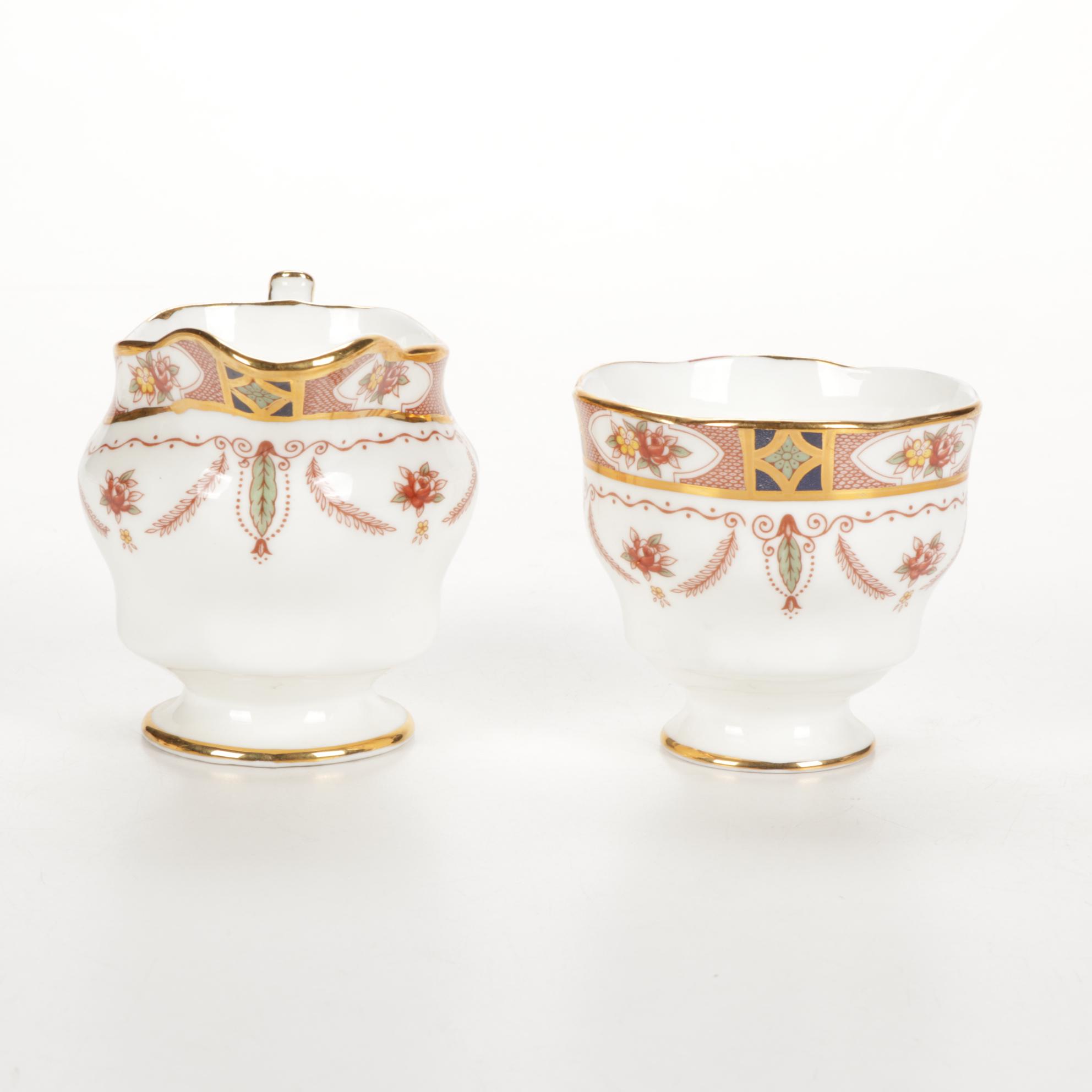 Arklow "Royal Linden" Bone China Tea Cups, Saucers and Other Tableware