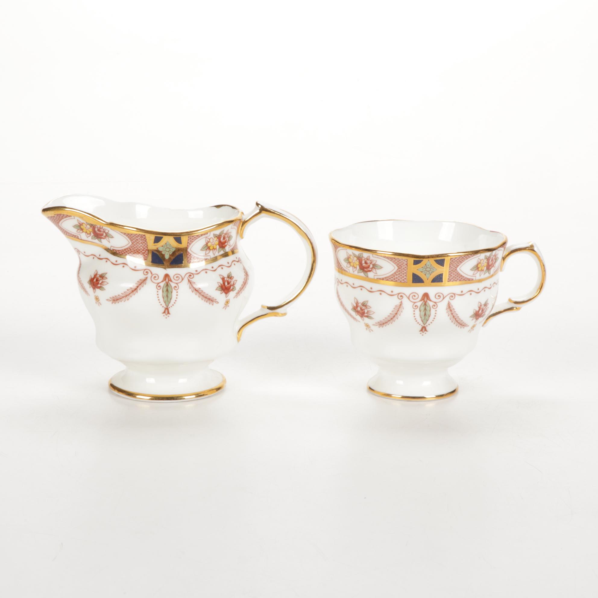 Arklow "Royal Linden" Bone China Tea Cups, Saucers and Other Tableware