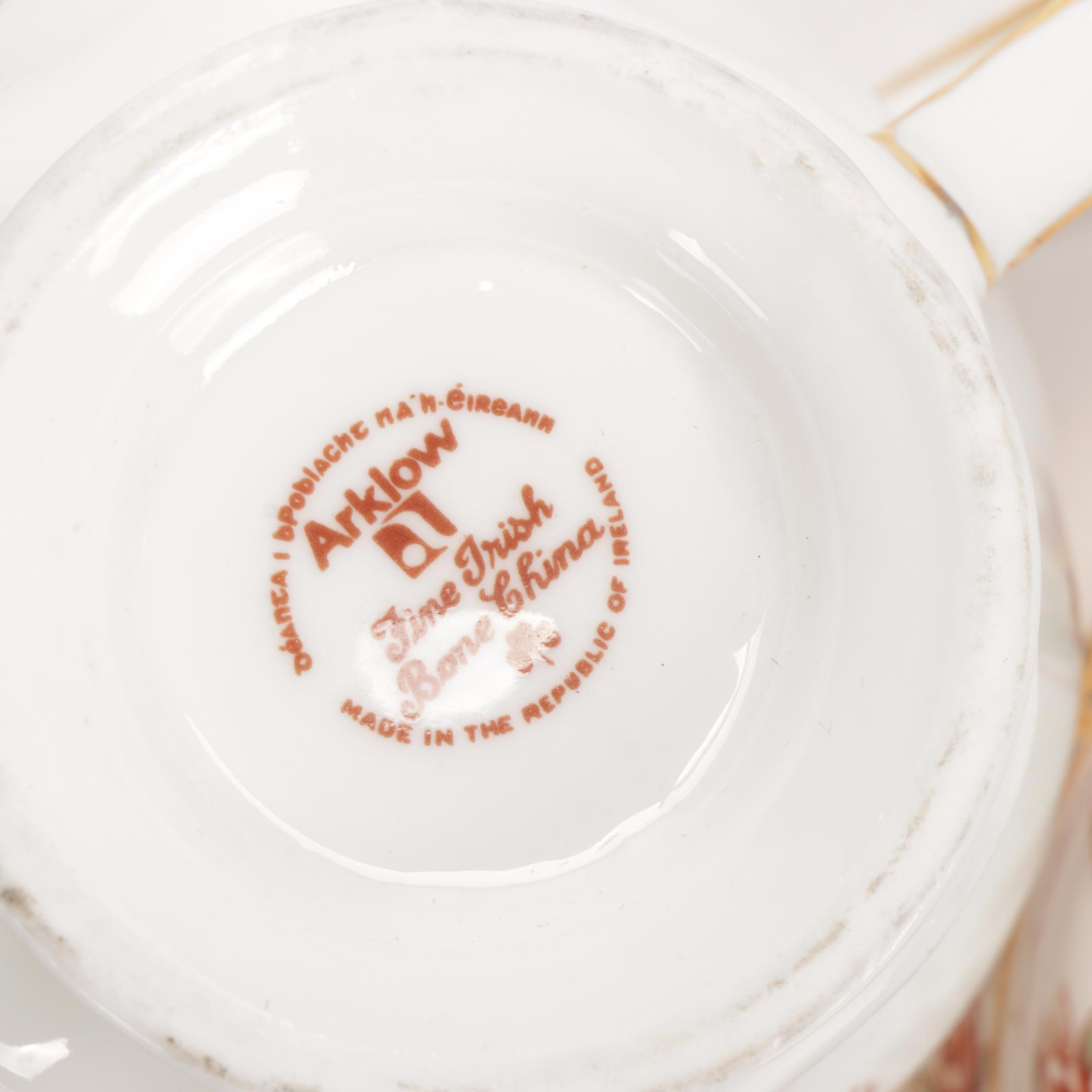 Arklow "Royal Linden" Bone China Tea Cups, Saucers and Other Tableware