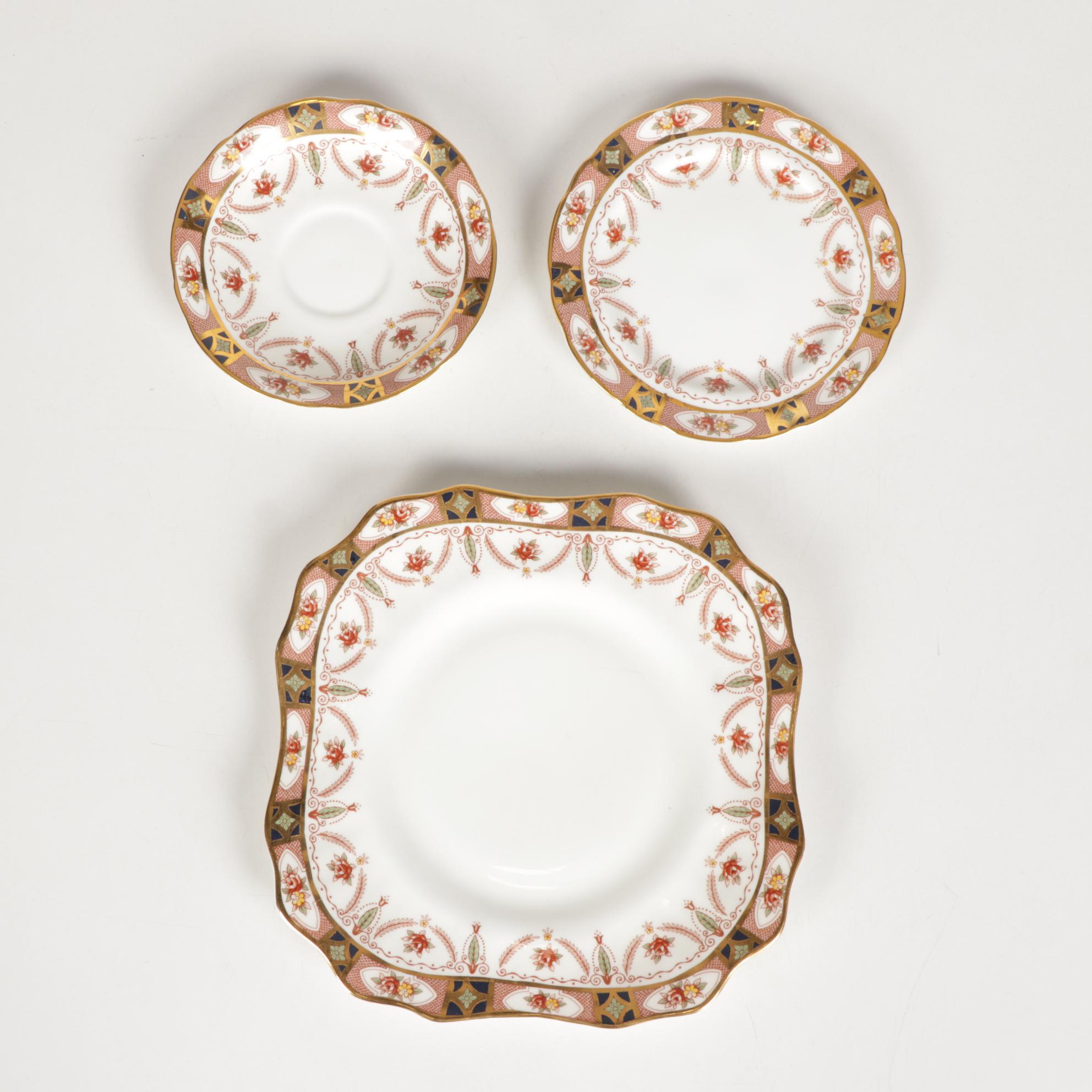 Arklow "Royal Linden" Bone China Tea Cups, Saucers and Other Tableware