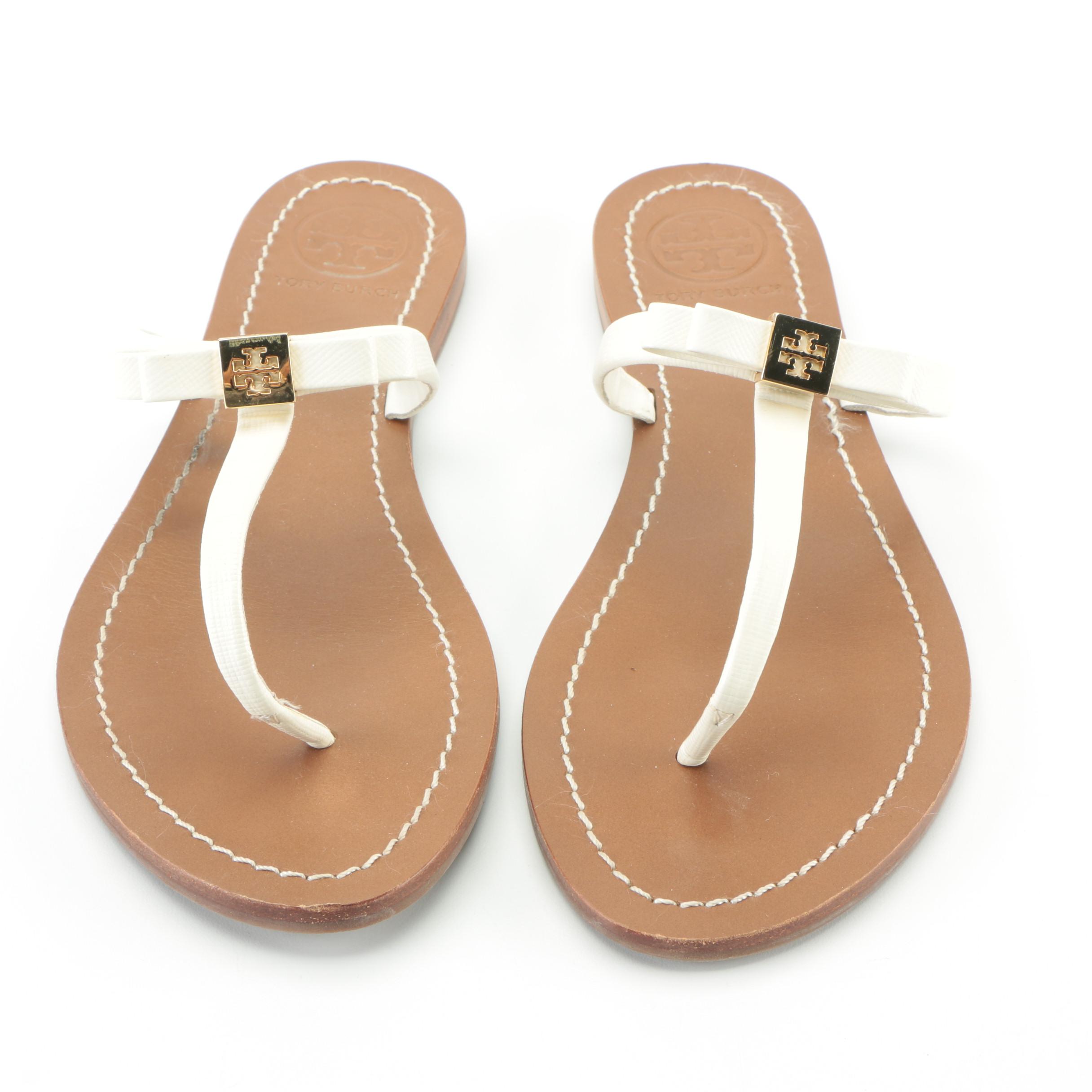 Tory Burch Thong Sandals and Pilcro and the Letterpress Sandals with Turtles