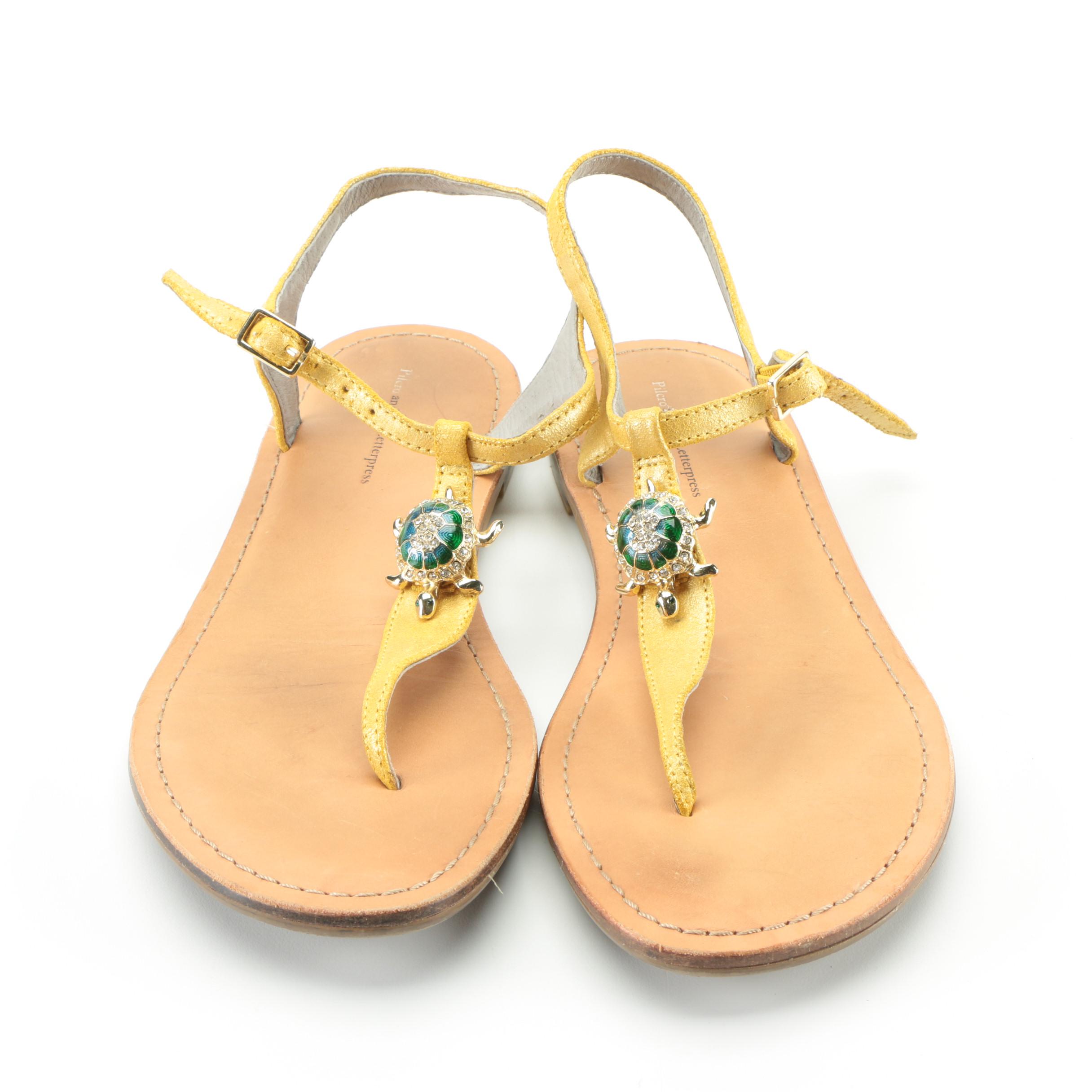 Tory Burch Thong Sandals and Pilcro and the Letterpress Sandals with Turtles