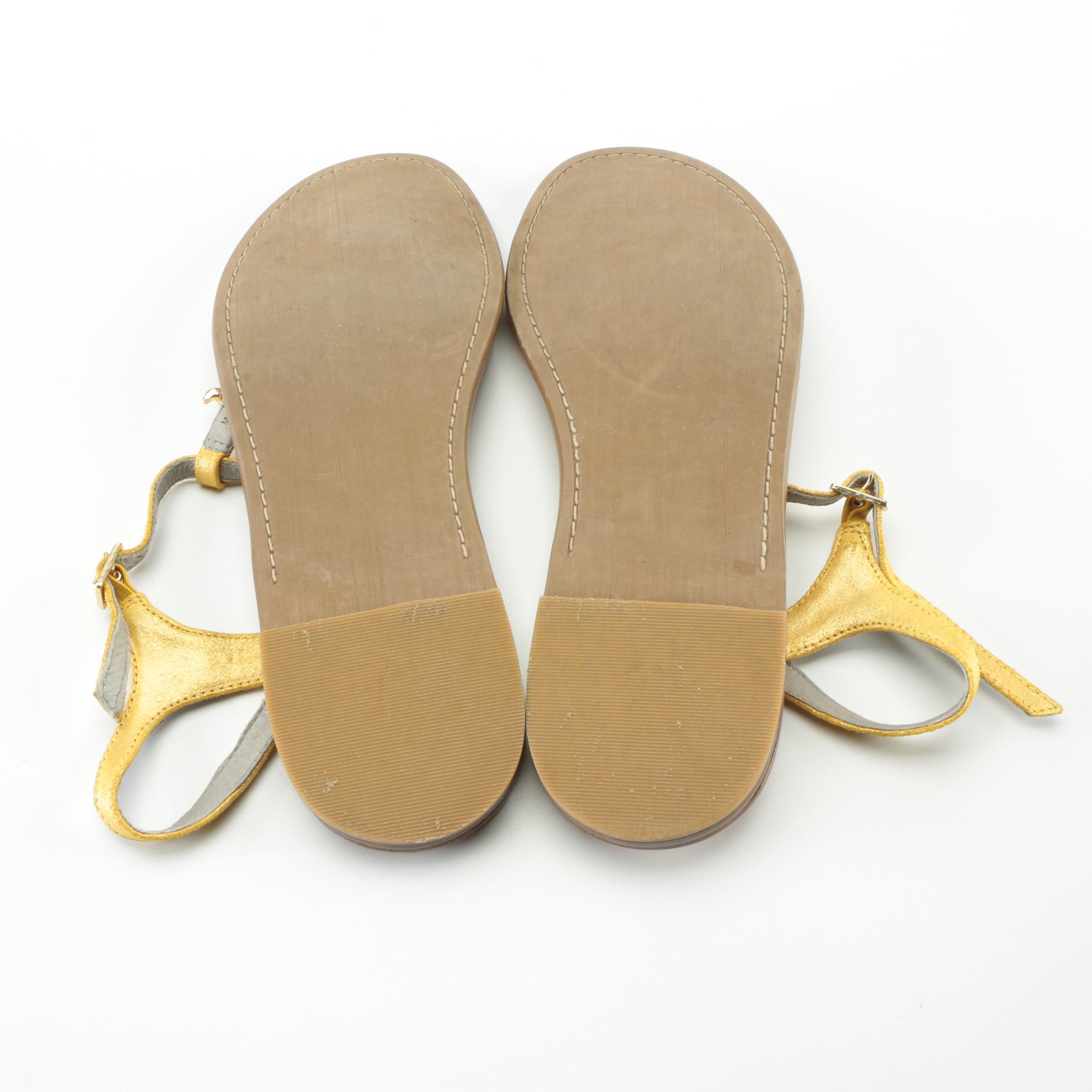 Tory Burch Thong Sandals and Pilcro and the Letterpress Sandals with Turtles