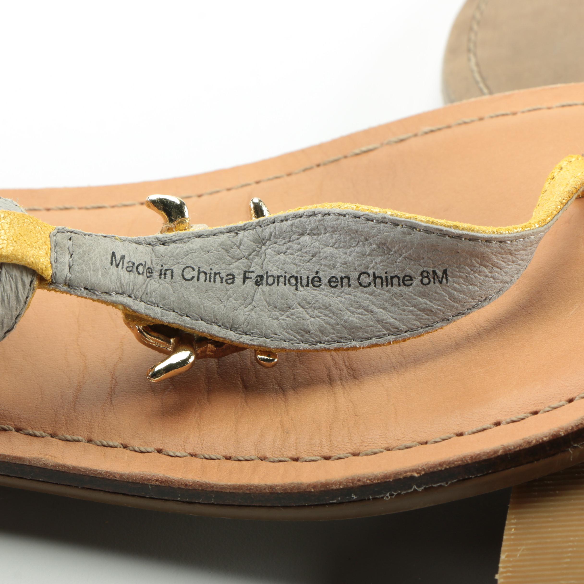 Tory Burch Thong Sandals and Pilcro and the Letterpress Sandals with Turtles