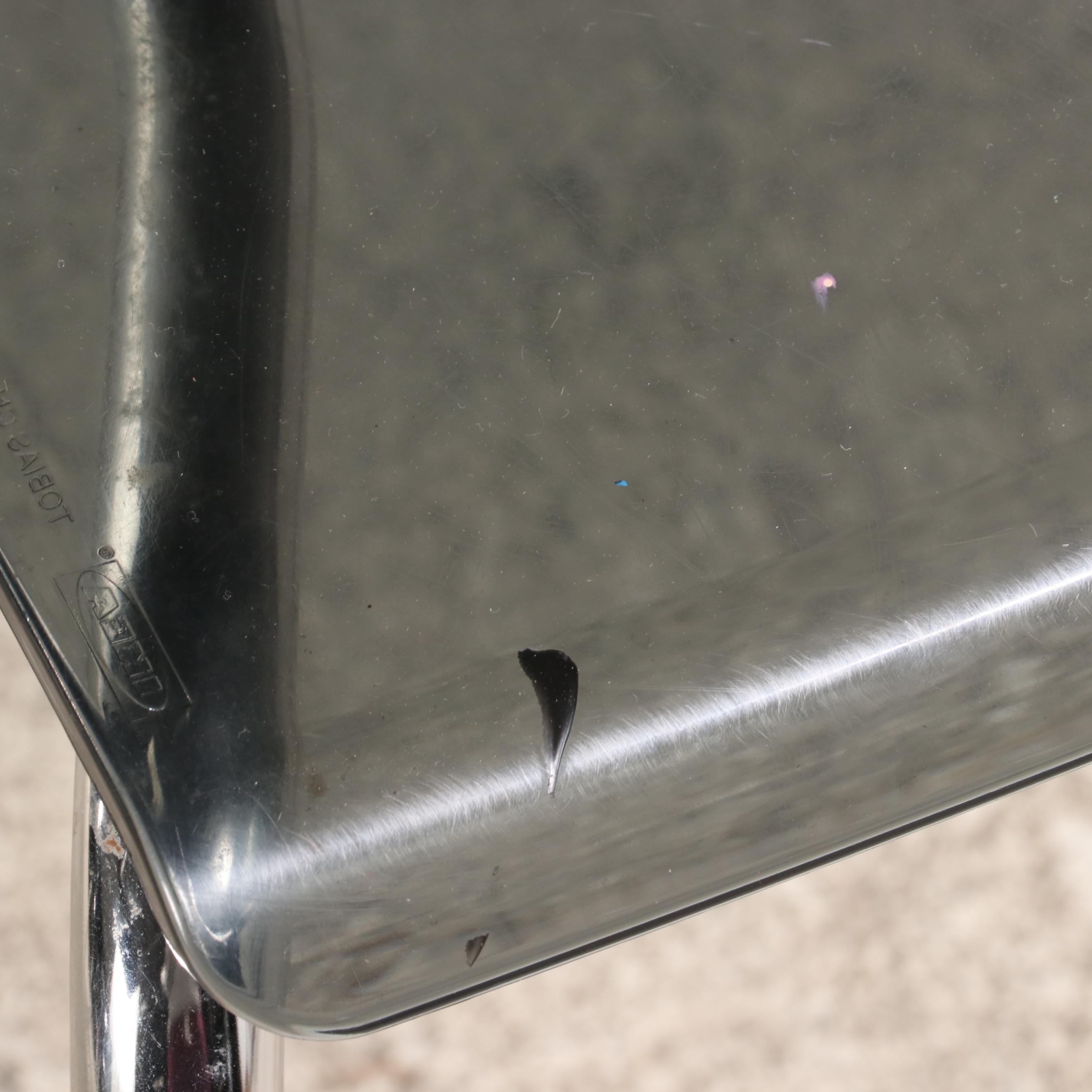 Four Carl Öjerstam for IKEA "Tobias" Steel and Molded Plastic Side Chairs