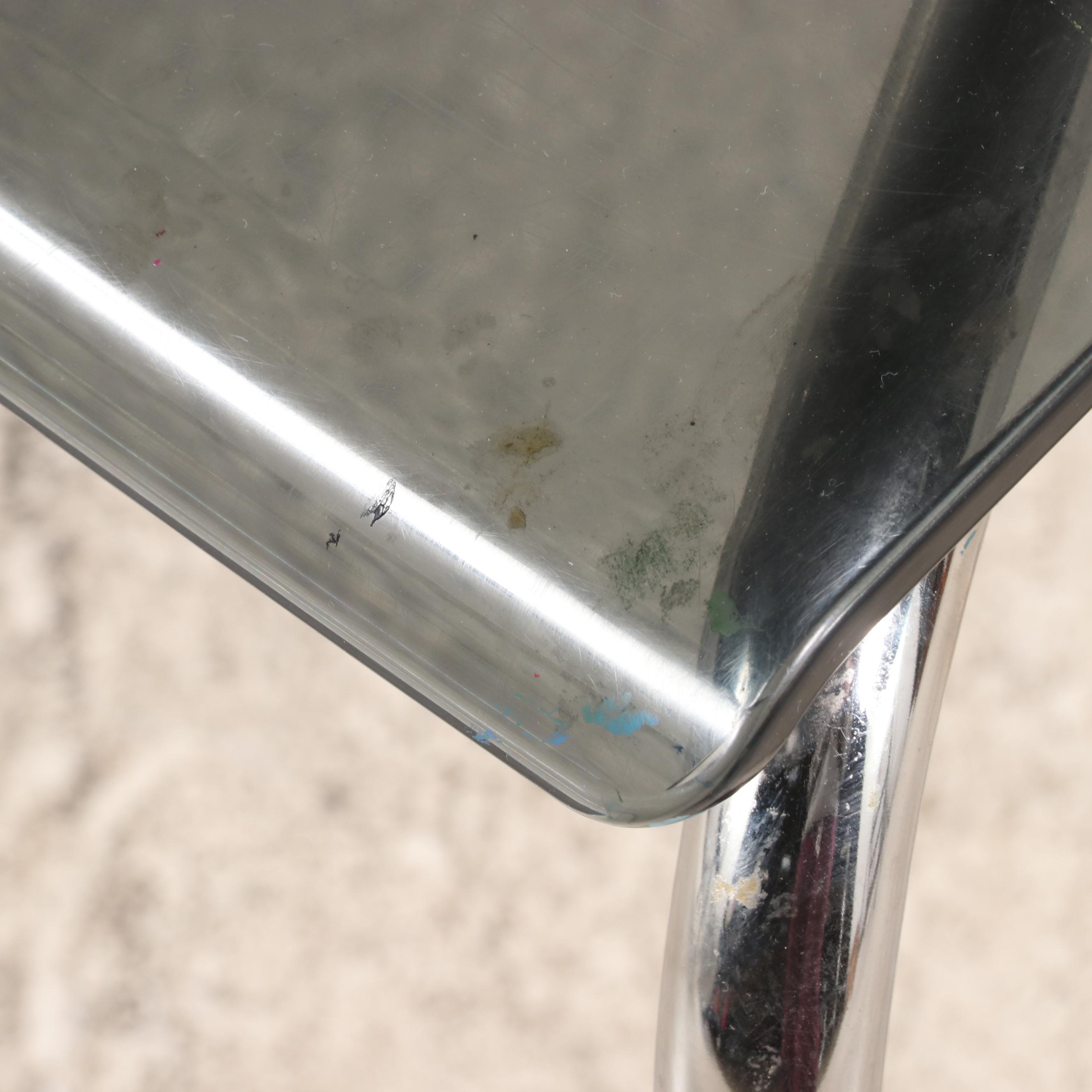 Four Carl Öjerstam for IKEA "Tobias" Steel and Molded Plastic Side Chairs