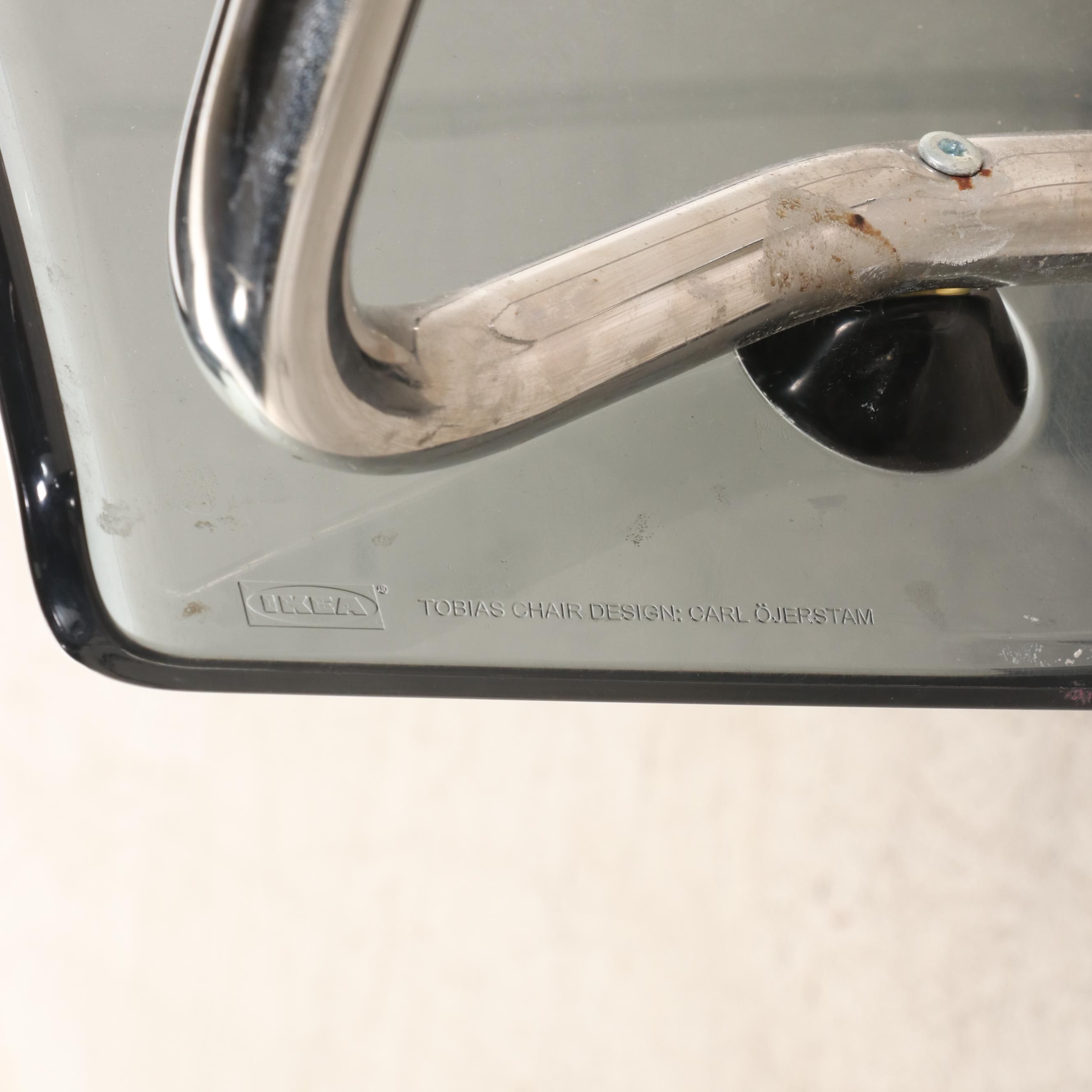 Four Carl Öjerstam for IKEA "Tobias" Steel and Molded Plastic Side Chairs