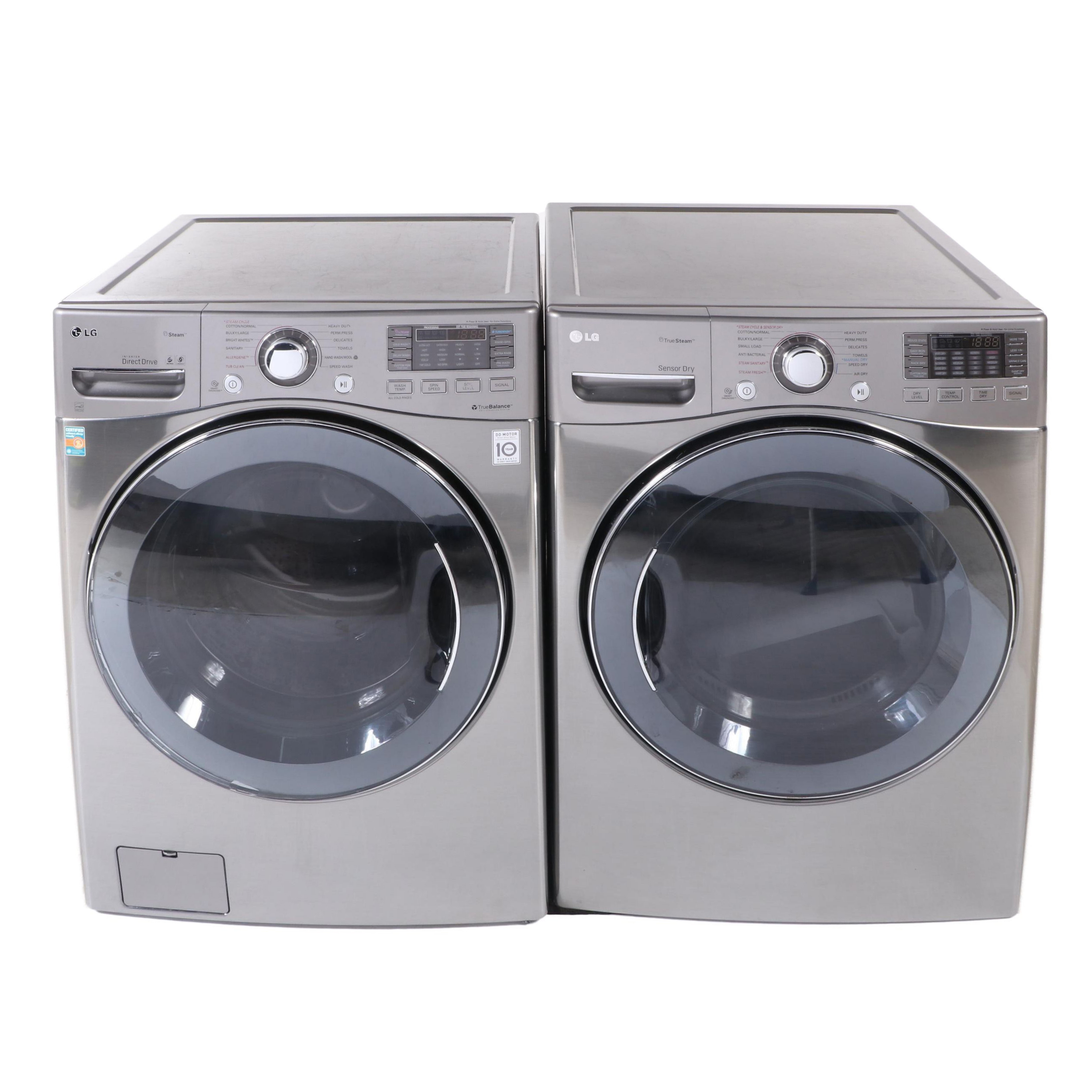 LG Front Load "True Balance" Washer and "True Steam" Dryer