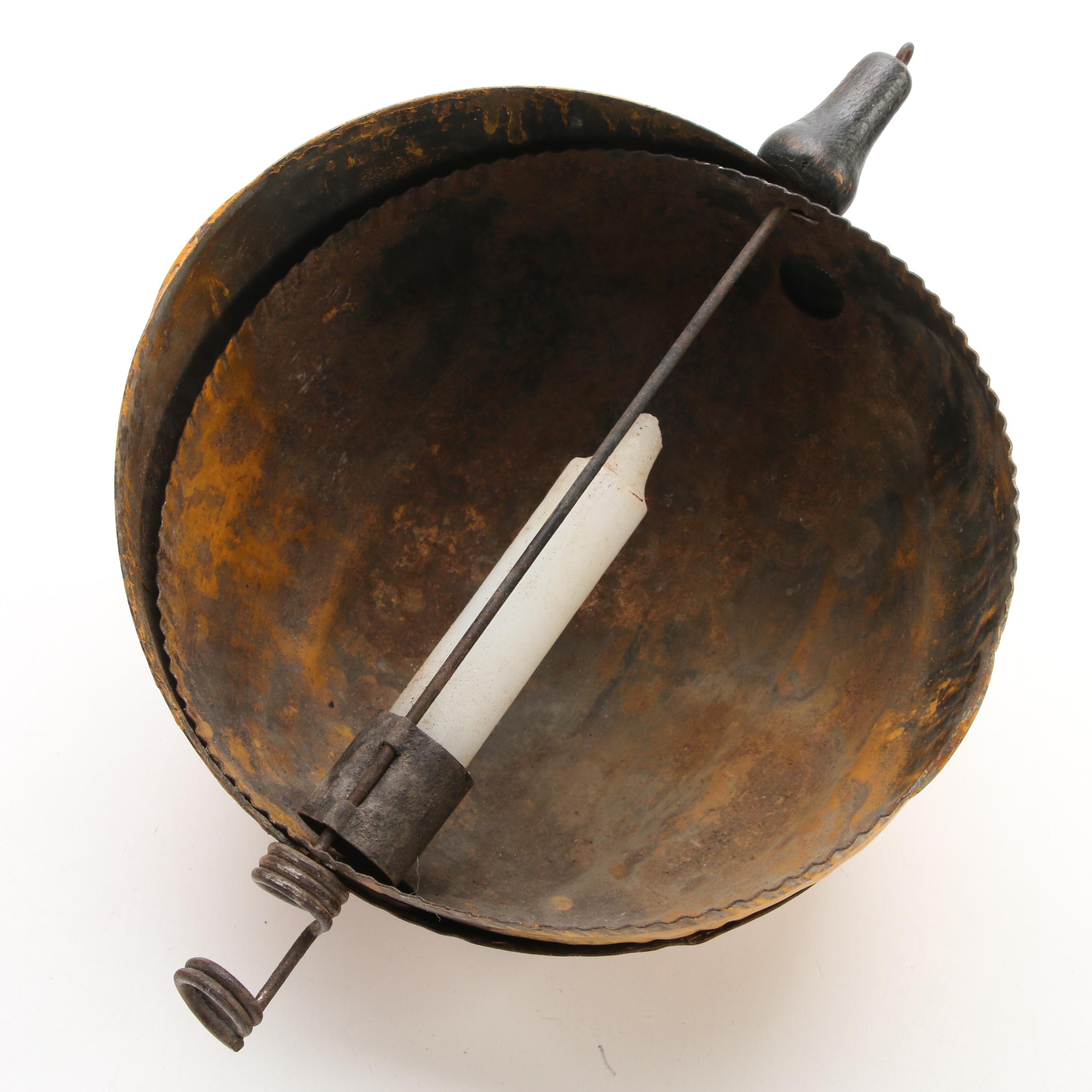 Tin Halloween Parade Jack O'Lantern, Early 20th Century