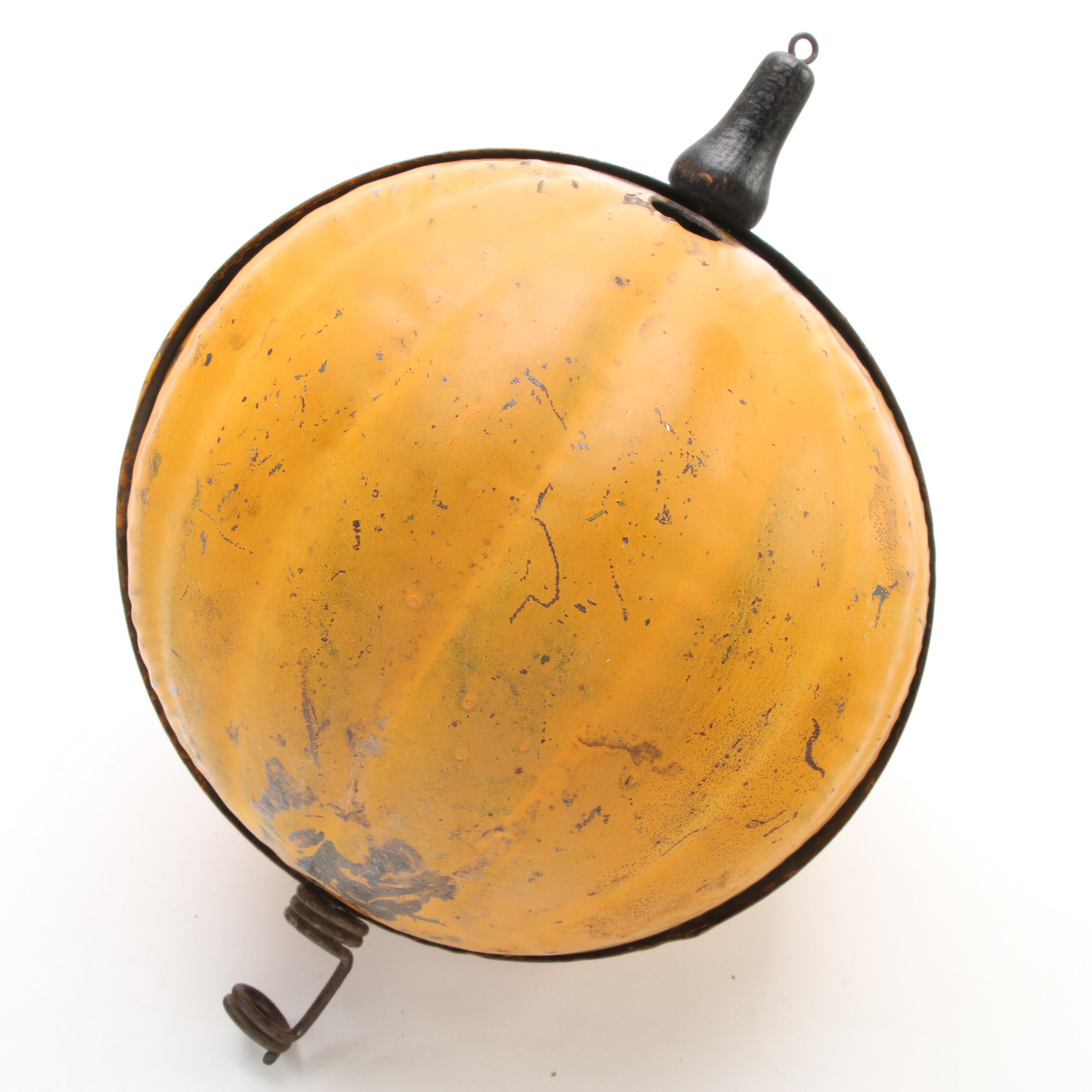 Tin Halloween Parade Jack O'Lantern, Early 20th Century