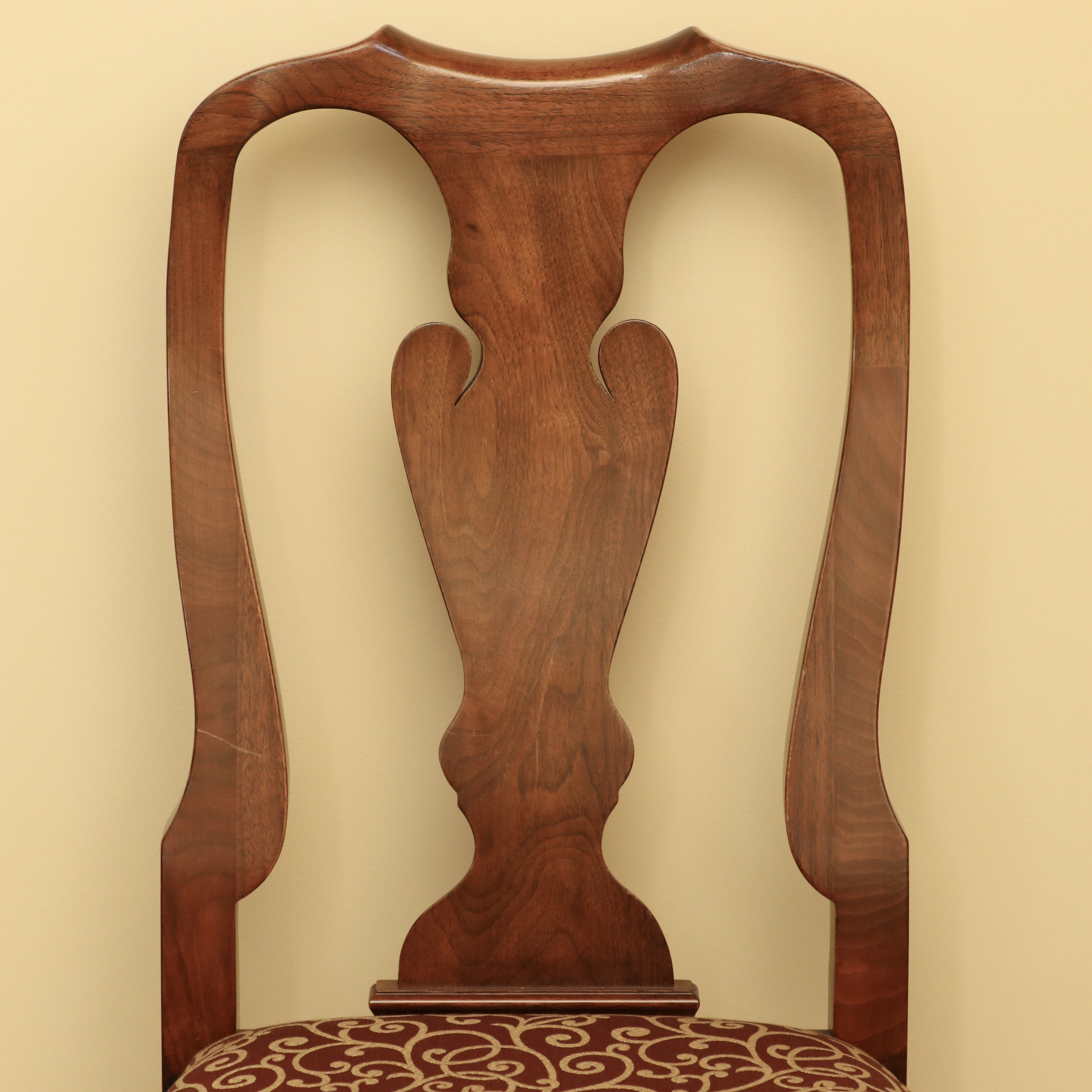 Henkel-Harris "Virginia Galleries" Queen Anne Style Black Walnut Dining Set