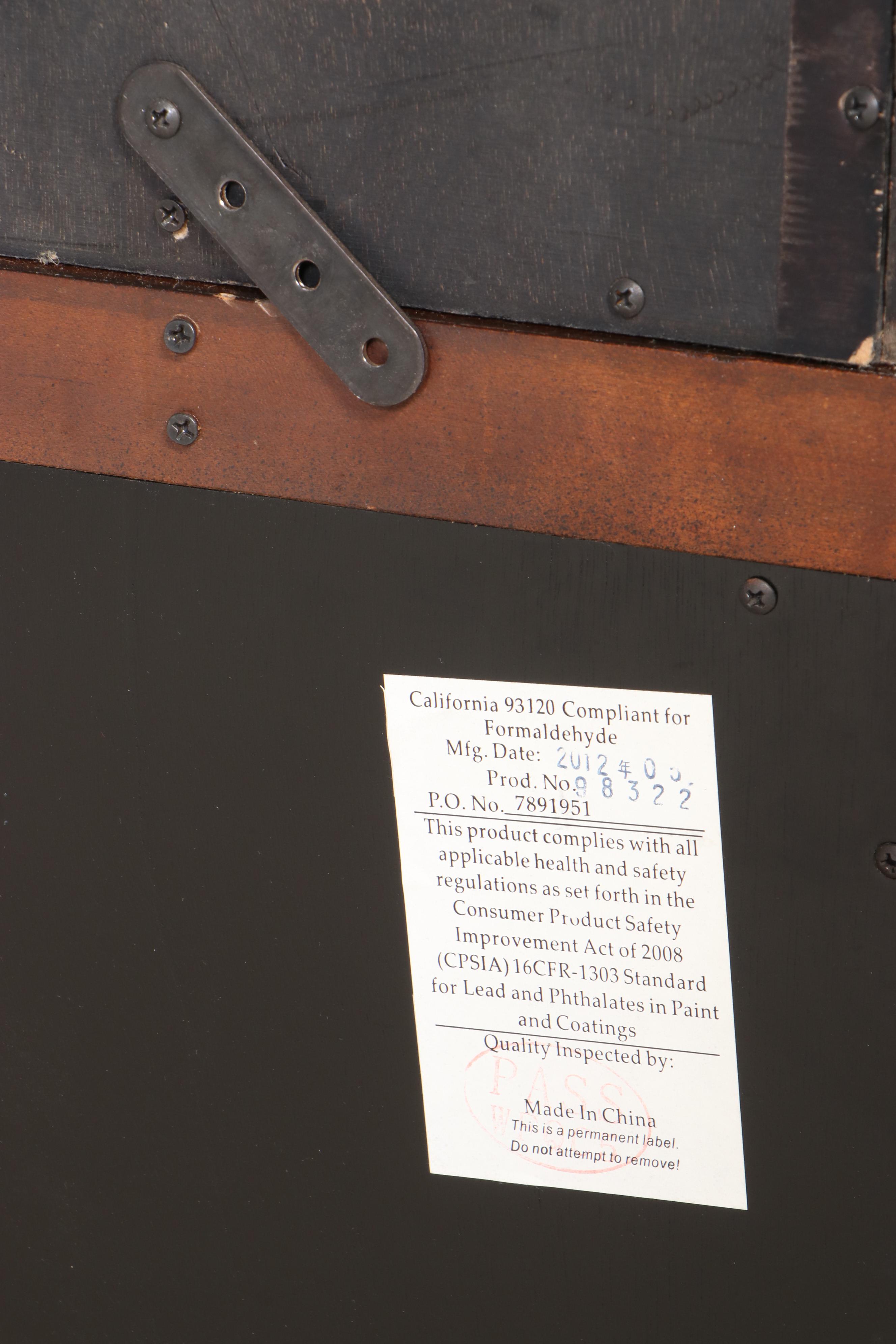 Havertys "Westbury" Cherrywood and Parcel-Ebonized Desk with Hutch