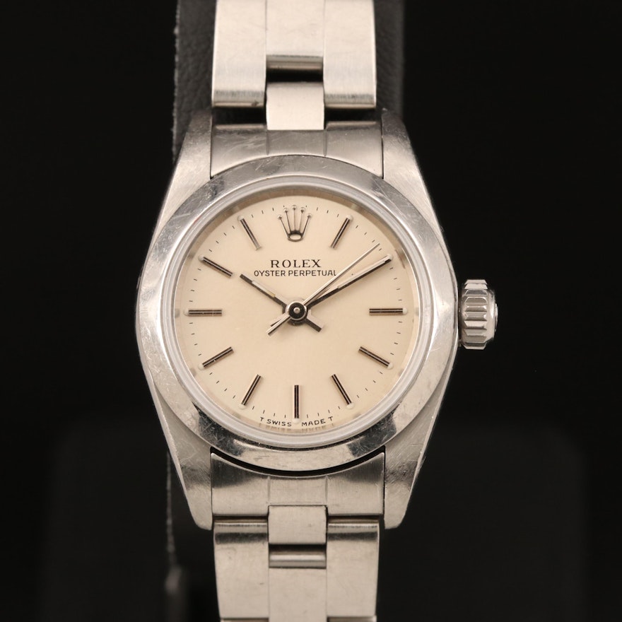 1997 Rolex Oyster Perpetual Stainless Steel Wristwatch