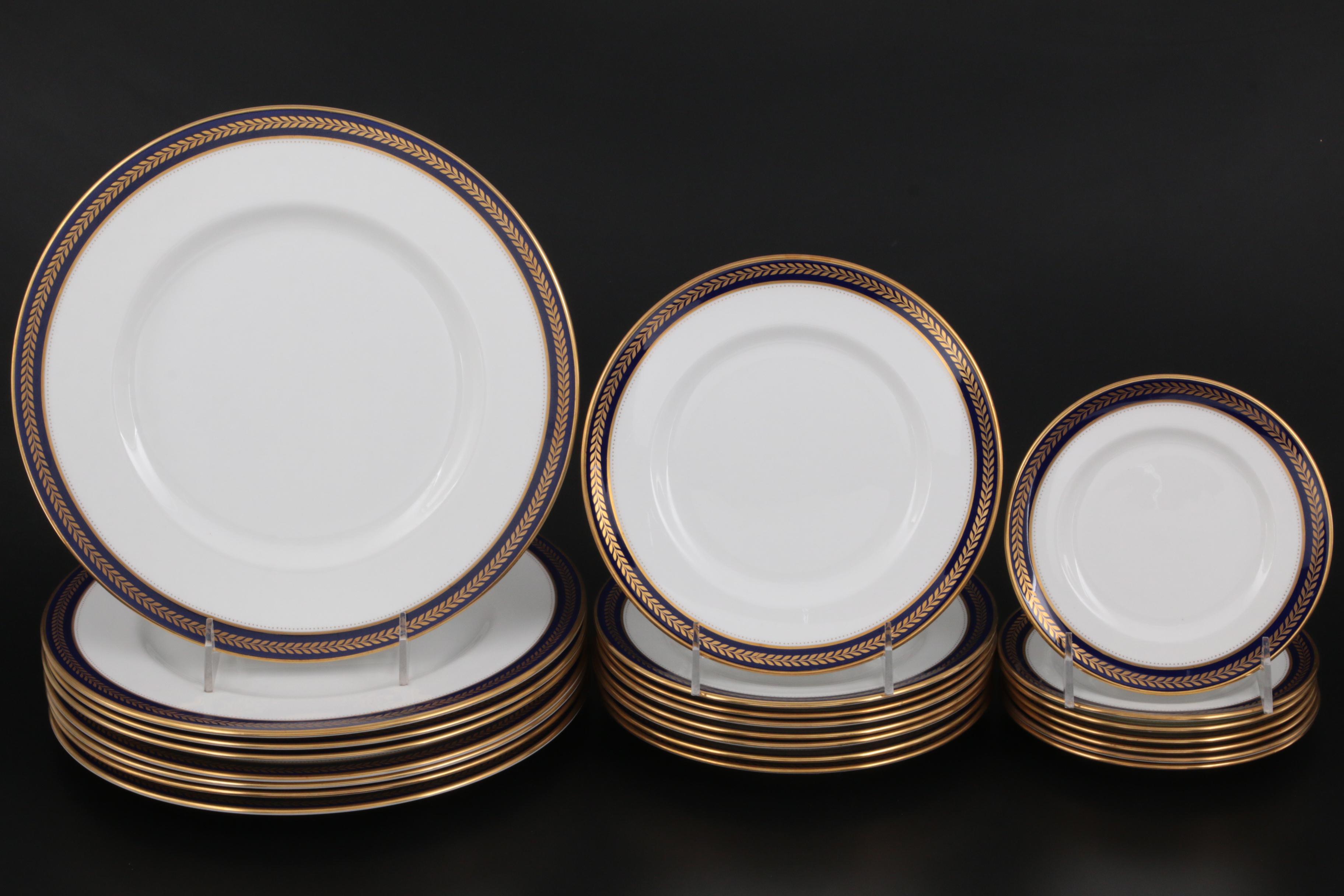 Coalport "Blue Wheat" Bone China Dinnerware and Serveware, 1972-1993