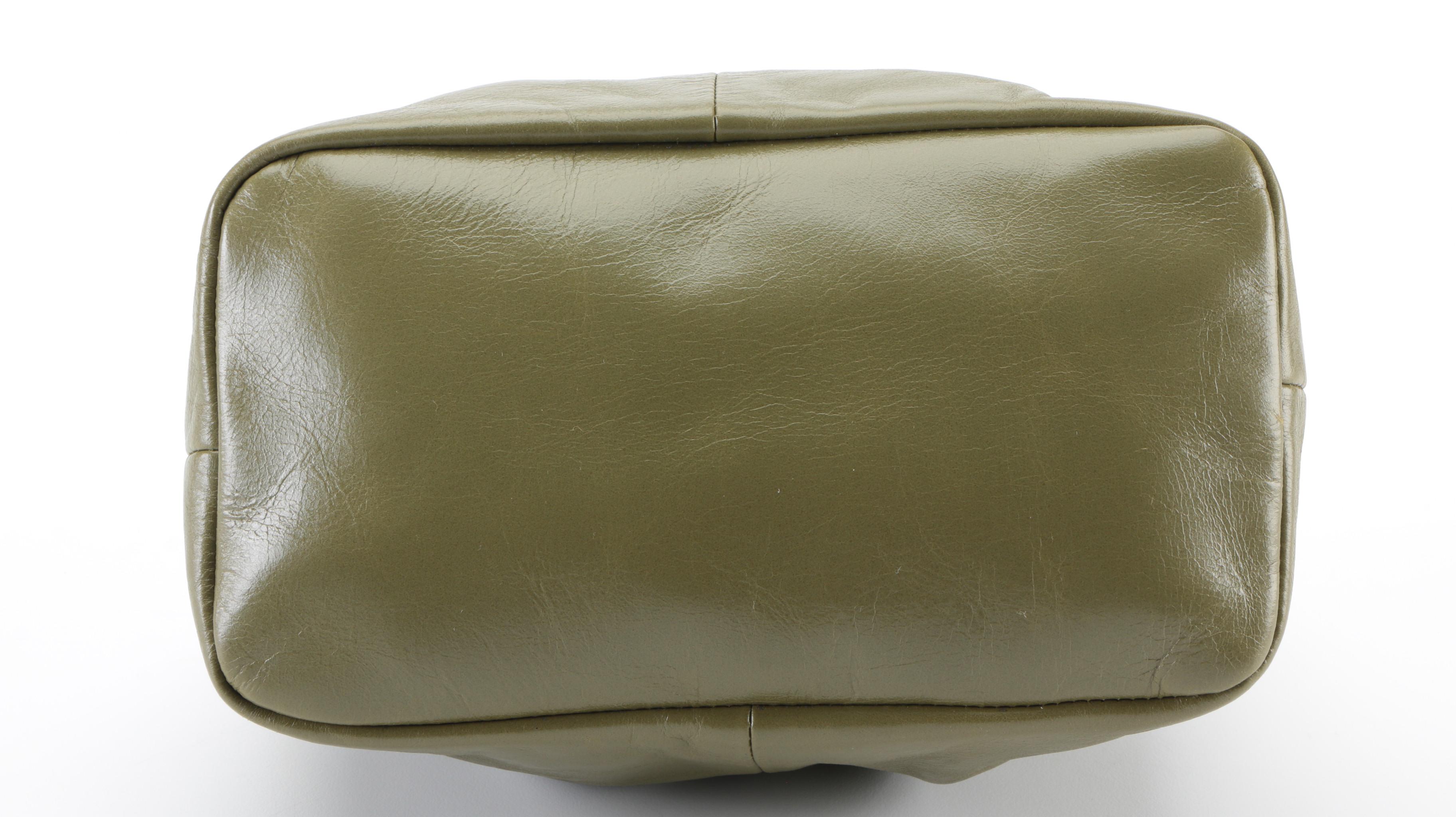 Tory Burch Dena Mini Shoulder Bag in Khaki Green Leather