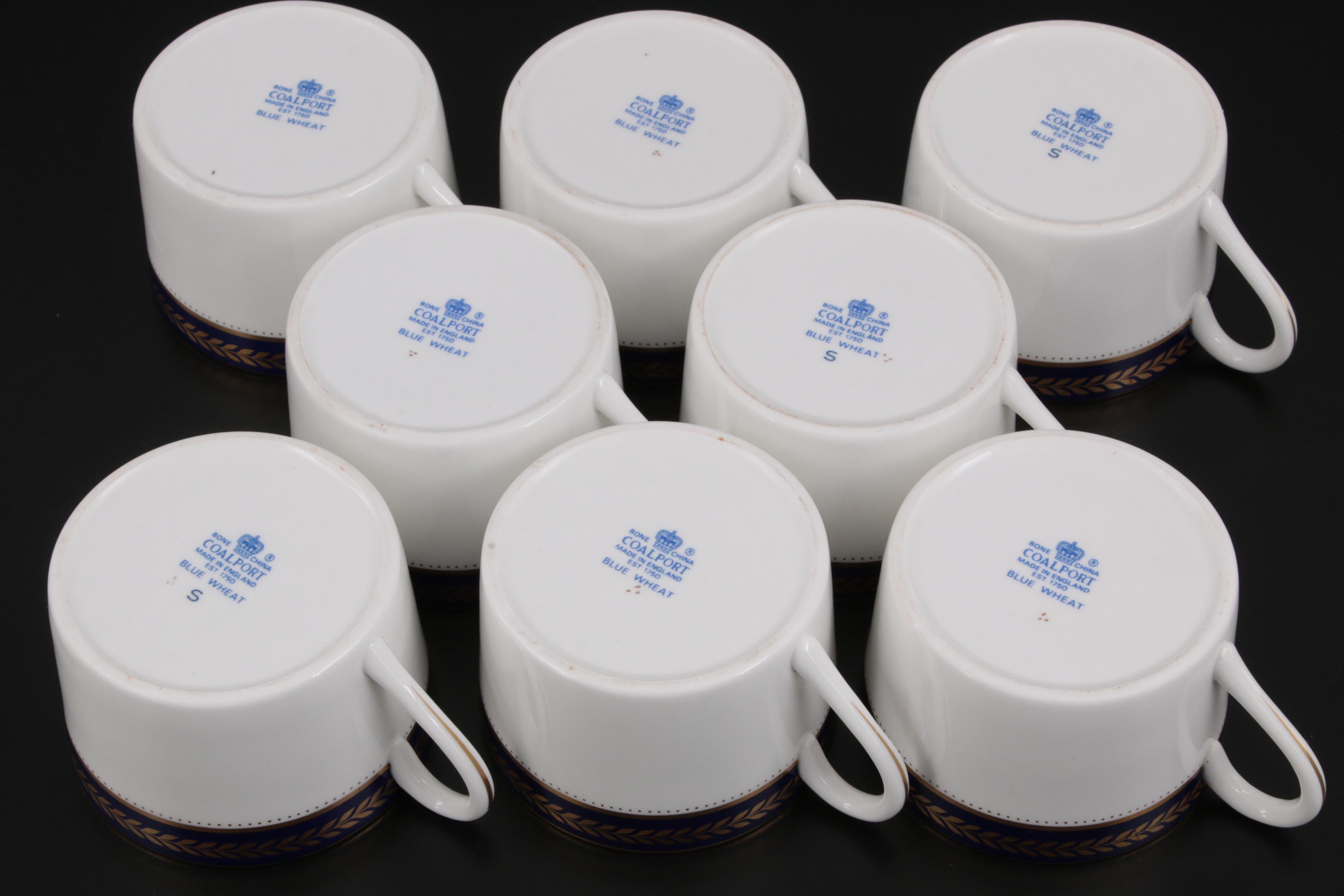 Coalport "Blue Wheat" Bone China Dinnerware and Serveware, 1972-1993