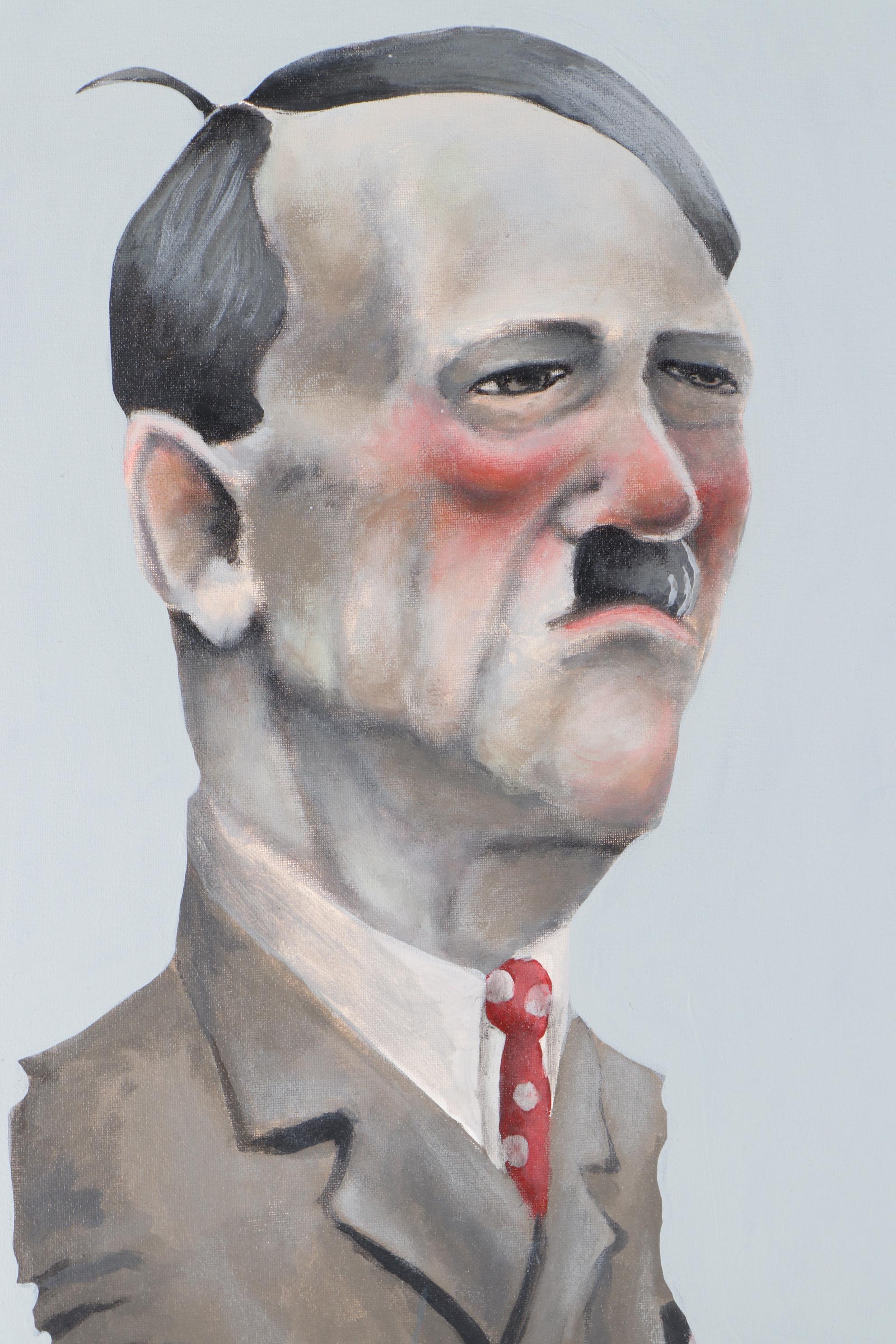 Aaron Wooten Acrylic Painting "Silly Hitler"