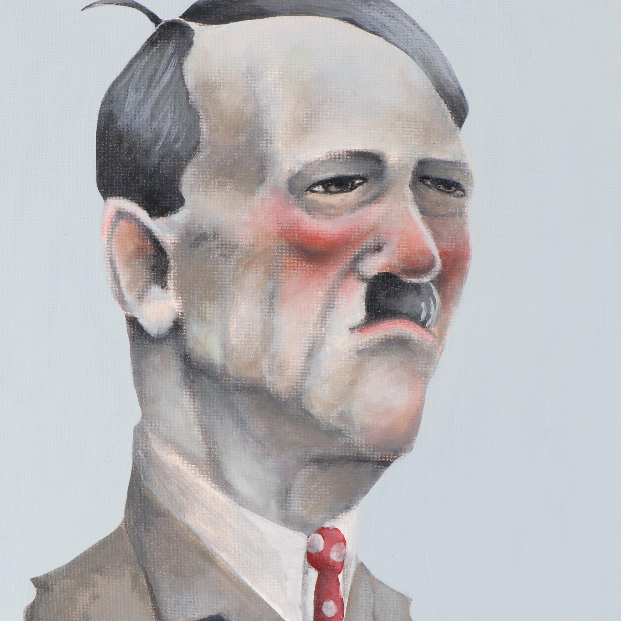 Aaron Wooten Acrylic Painting "Silly Hitler"