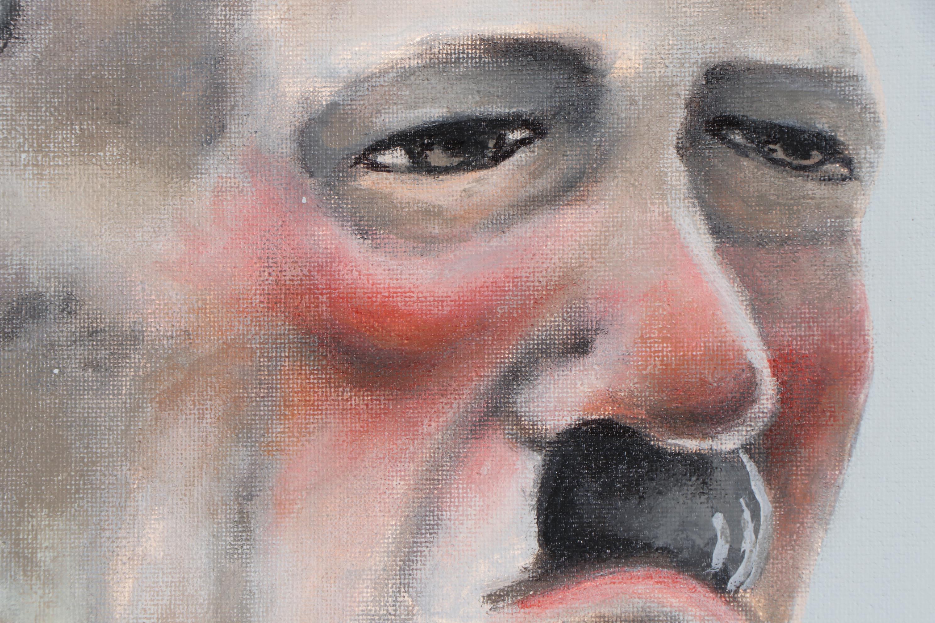 Aaron Wooten Acrylic Painting "Silly Hitler"