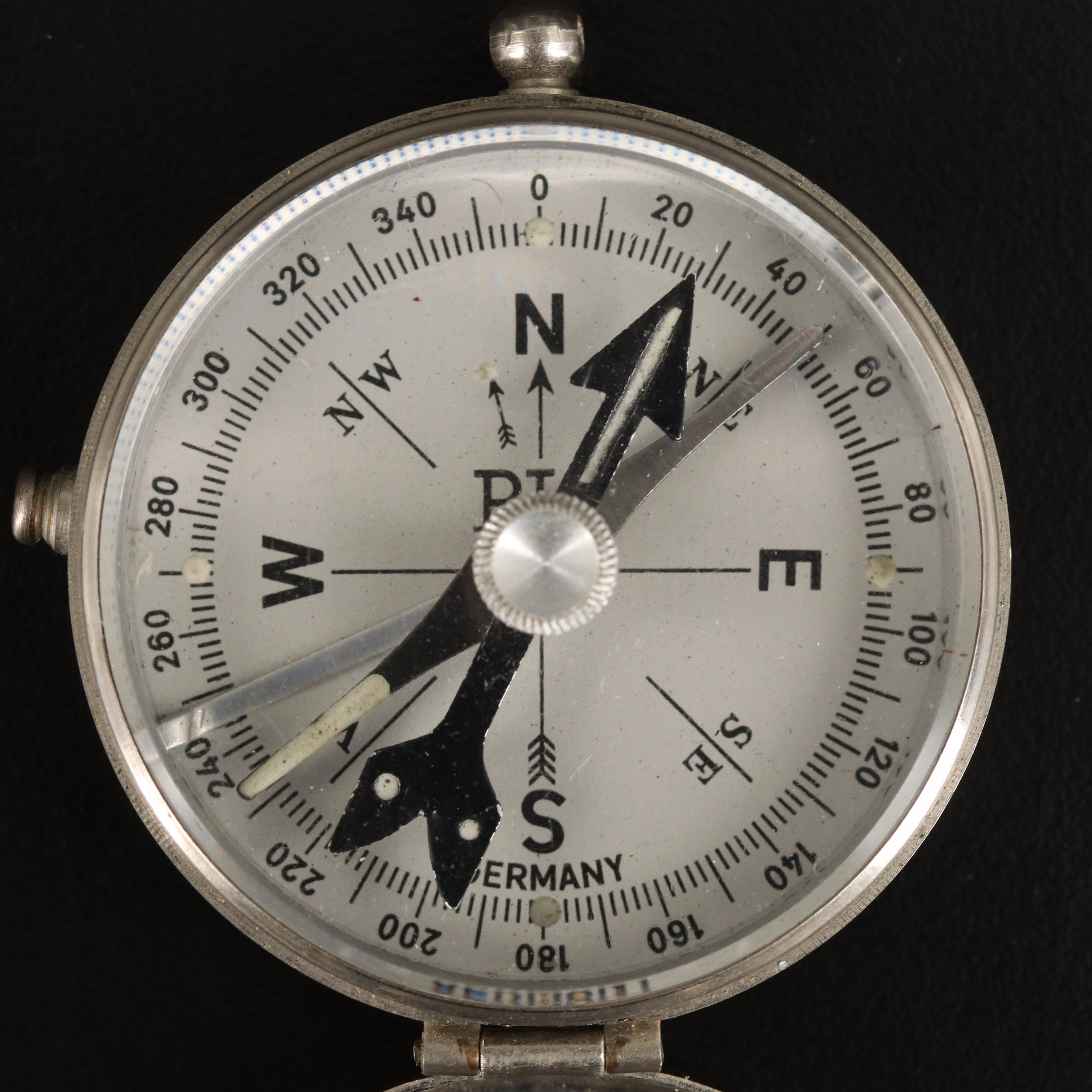 WWI Era USANITE Hand Compass with 1980s German PIC Compass