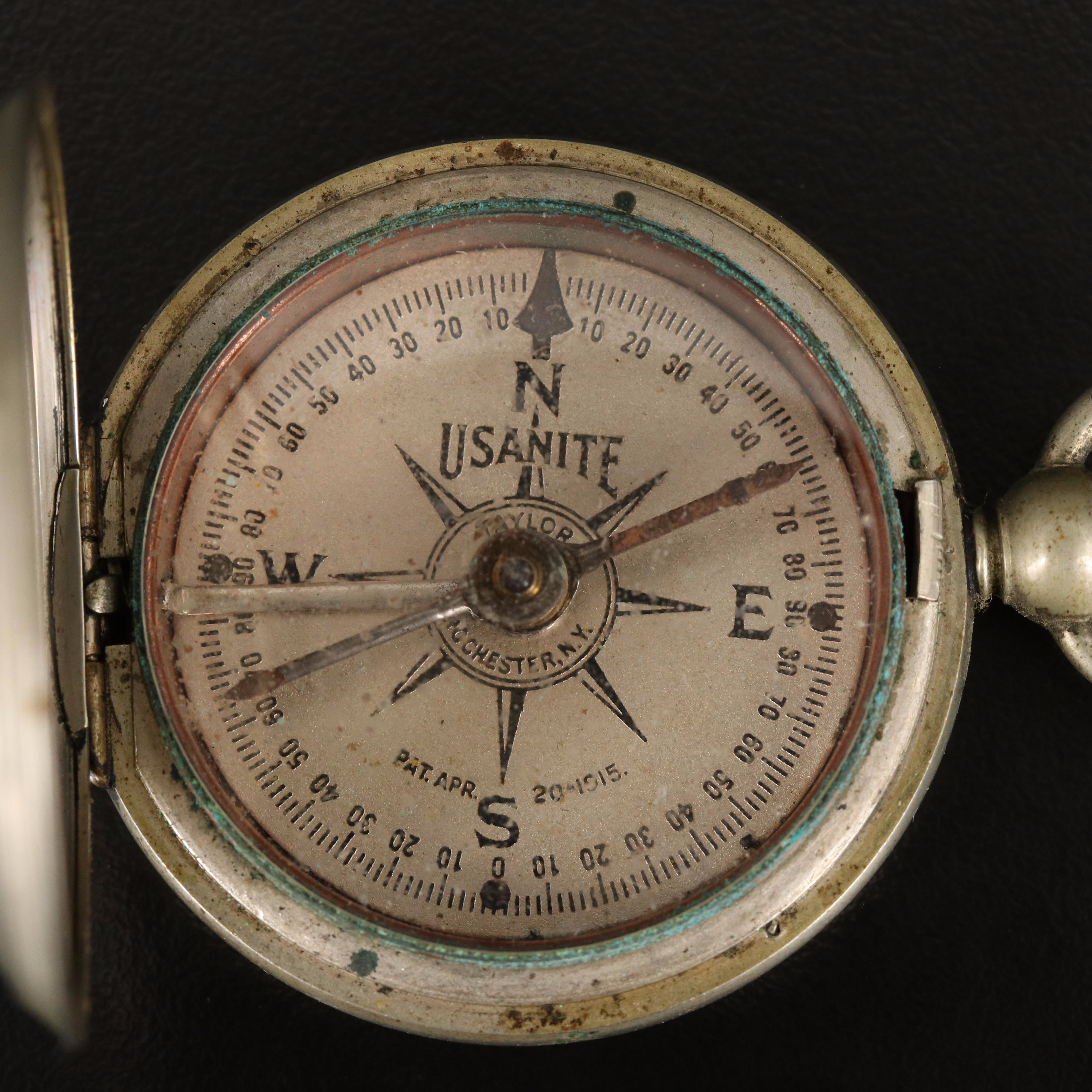 WWI Era USANITE Hand Compass with 1980s German PIC Compass