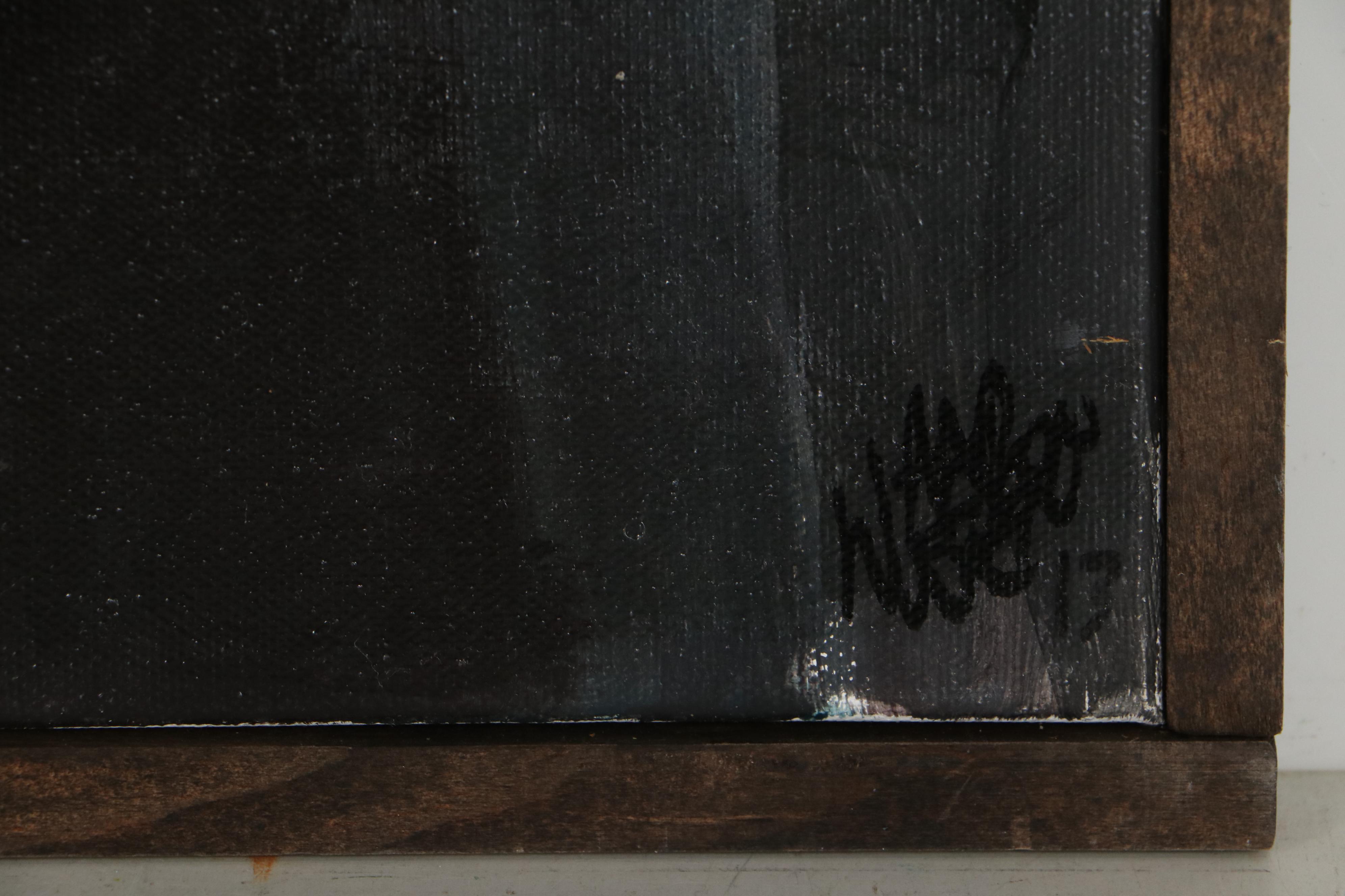 Aaron Wooten Acrylic Painting "Marilyn in a White Dress," 2013