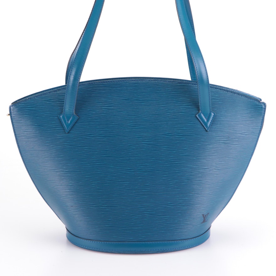 Louis Vuitton Saint Jacques GM Shoulder Bag in Toledo Blue Epi Leather