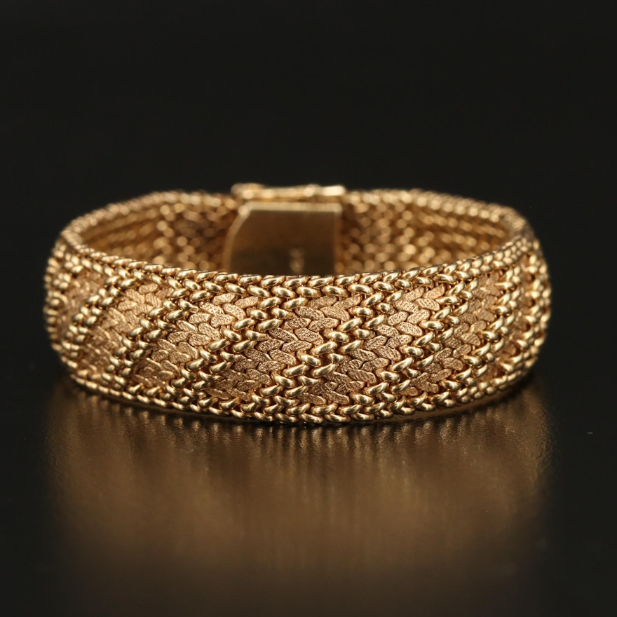 14K Mesh Chain Bracelet