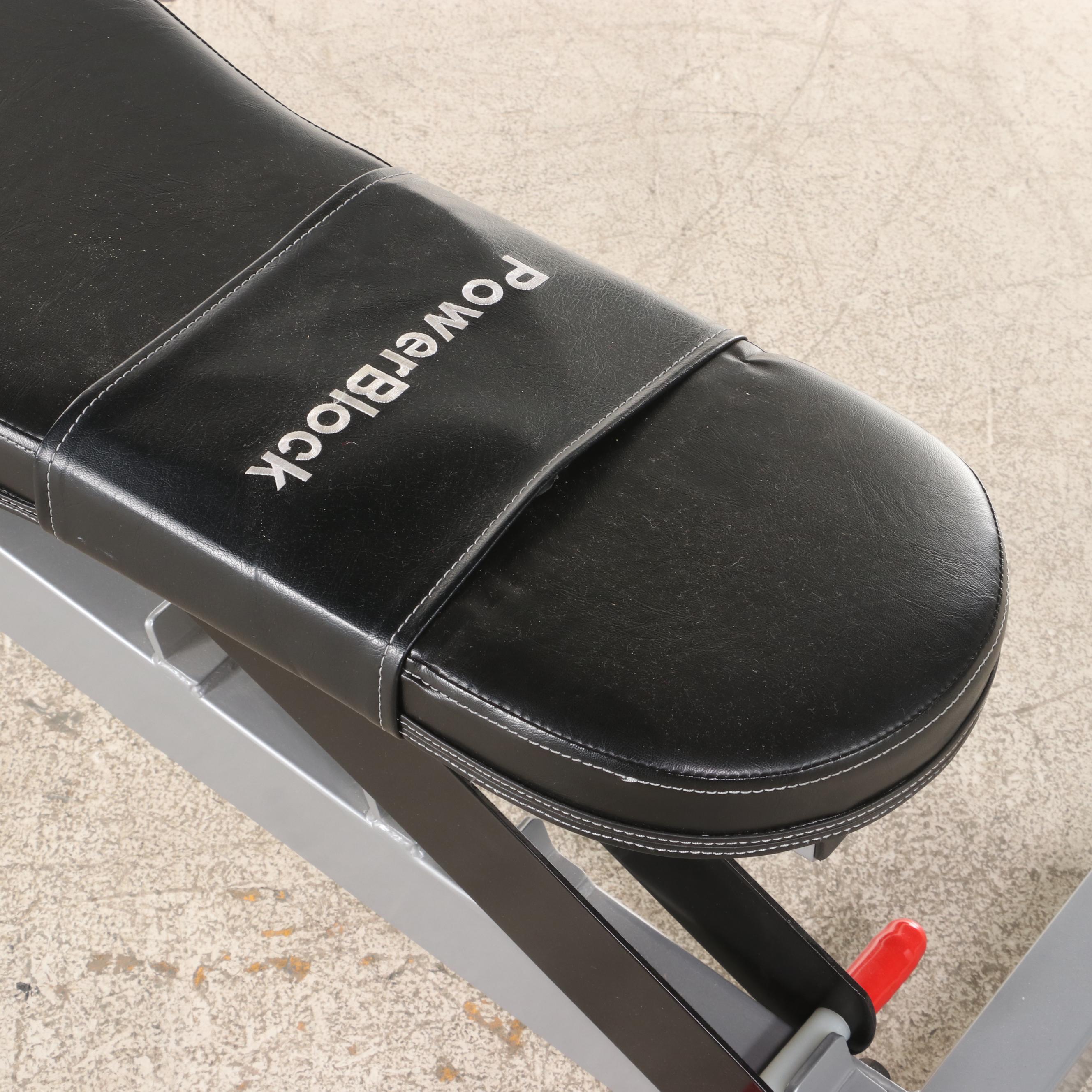 Fitness Equipment Featuring Power Block Portable Weigh Lifting Bench