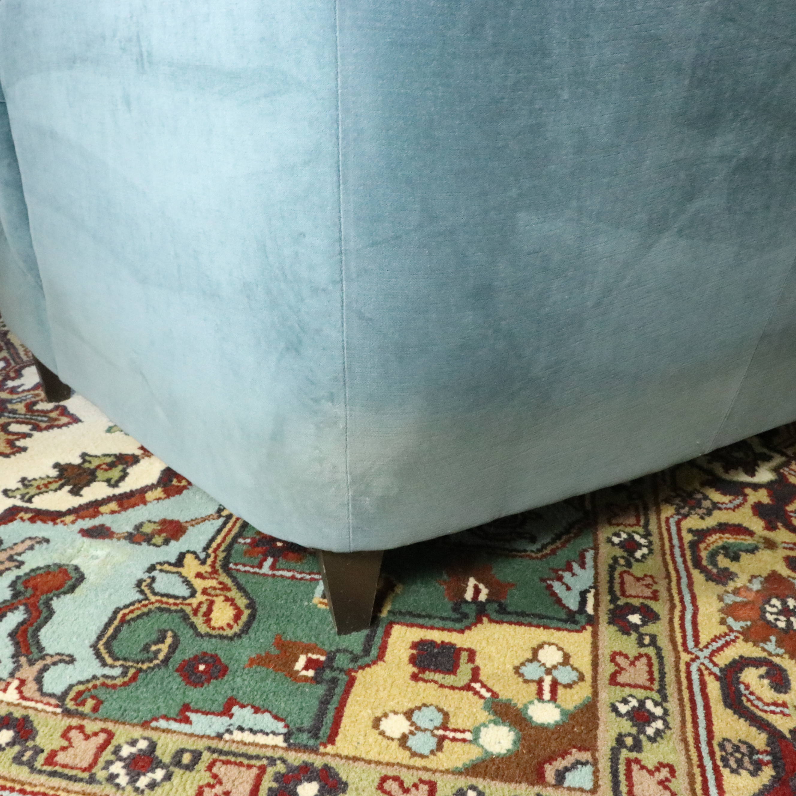 Cambridge Collection Upholstered Button-Tufted Sofa