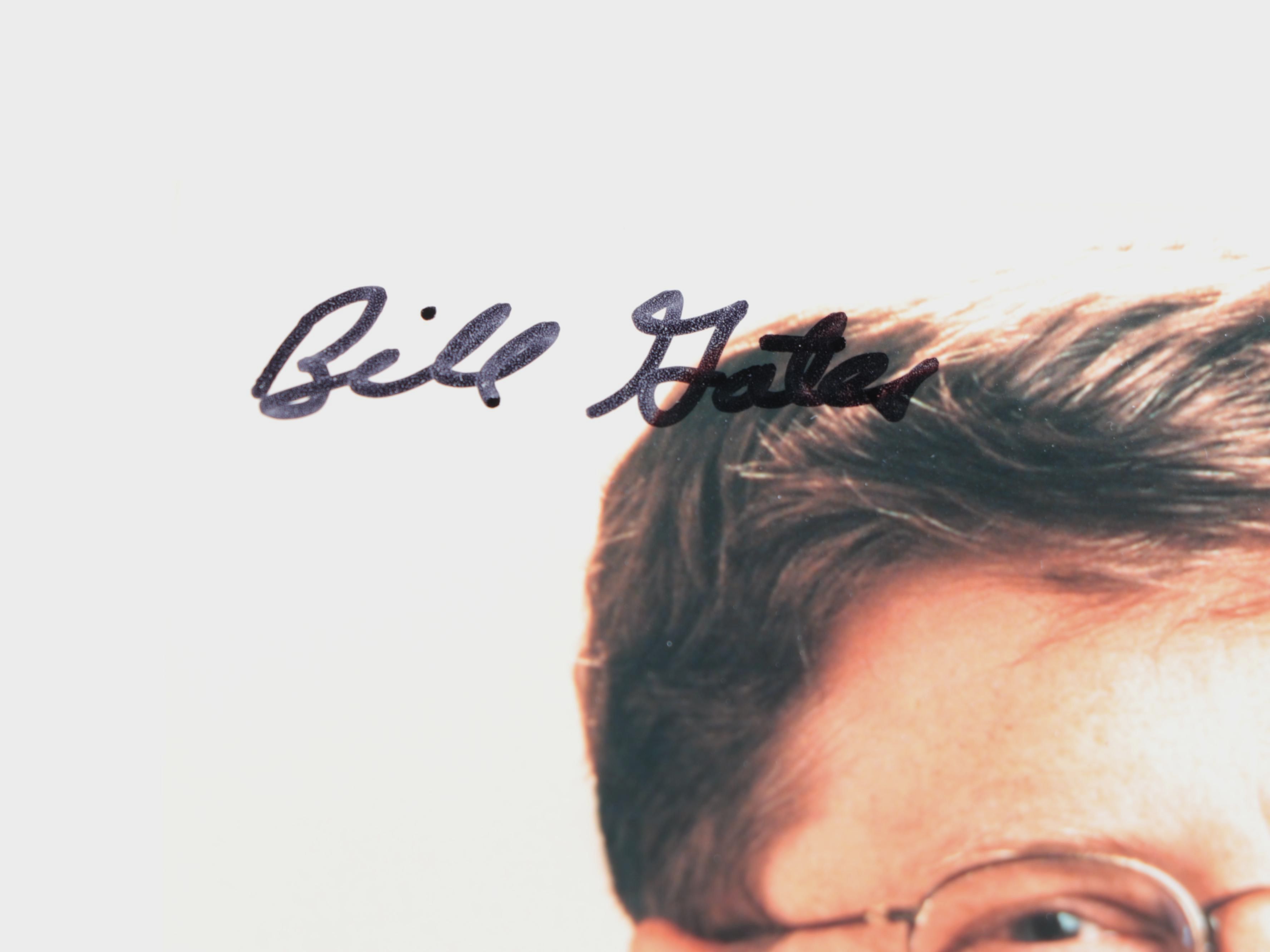 Bill Gates Signed Photograph with Microsoft Letter, 1998