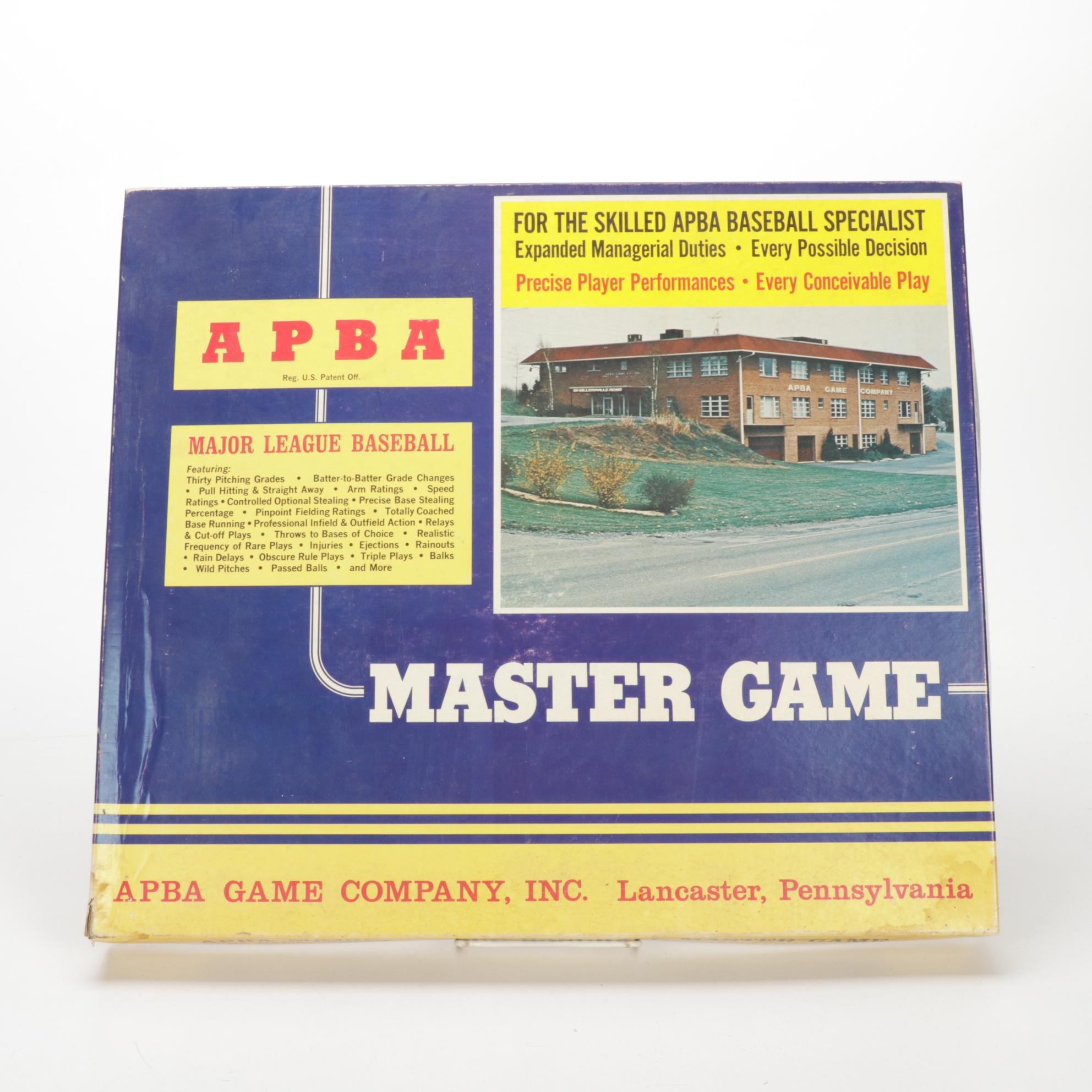 One APBA Board Game and Three Boxes of Team Card Sets