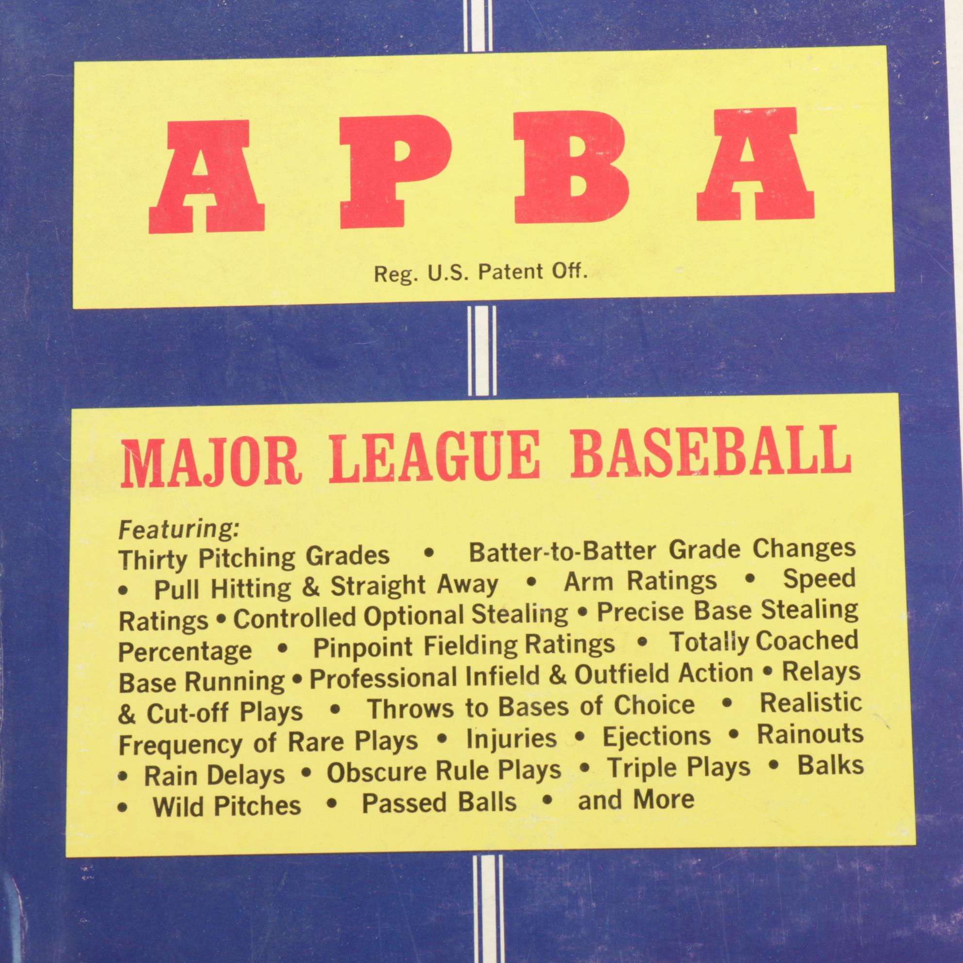 One APBA Board Game and Three Boxes of Team Card Sets