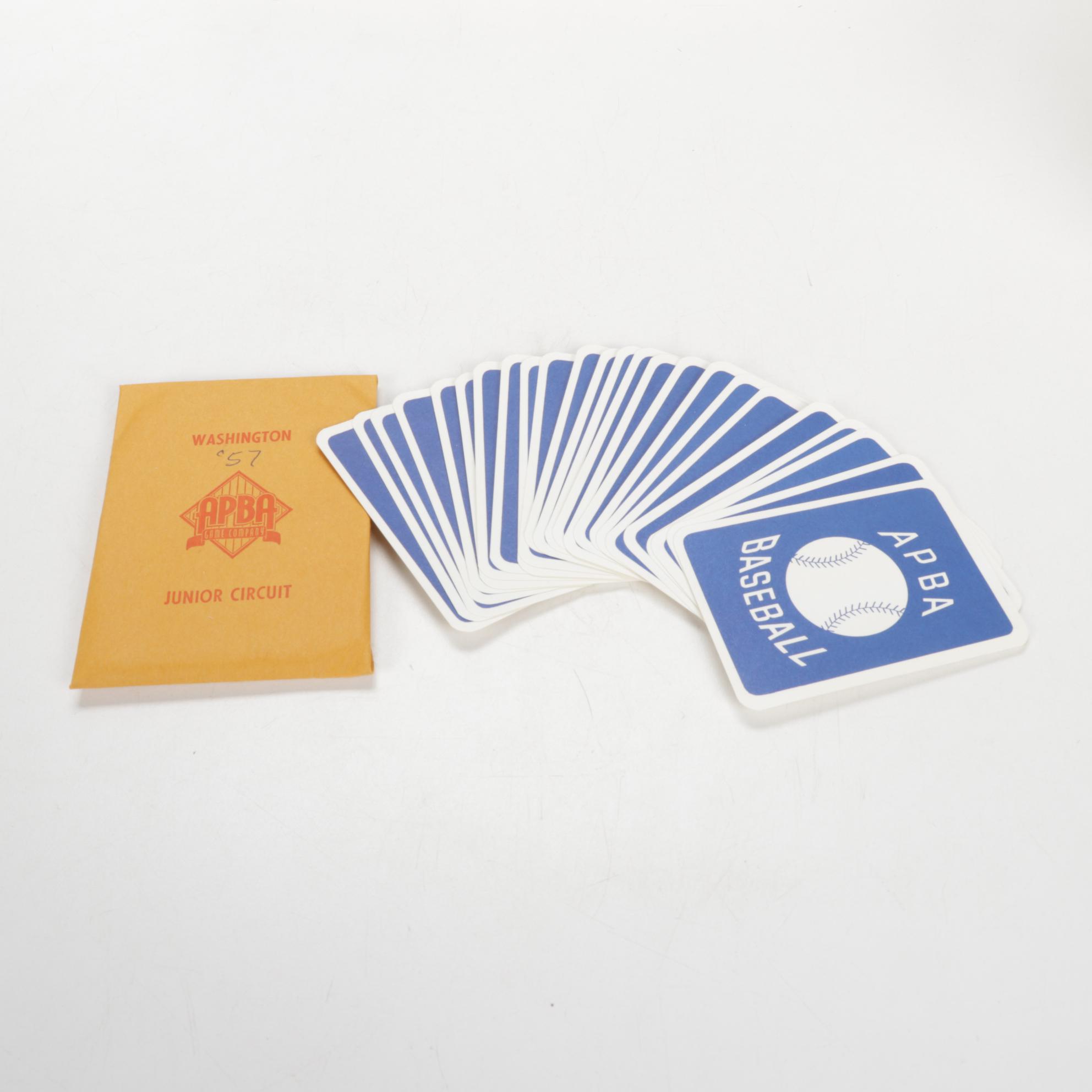 One APBA Board Game and Three Boxes of Team Card Sets