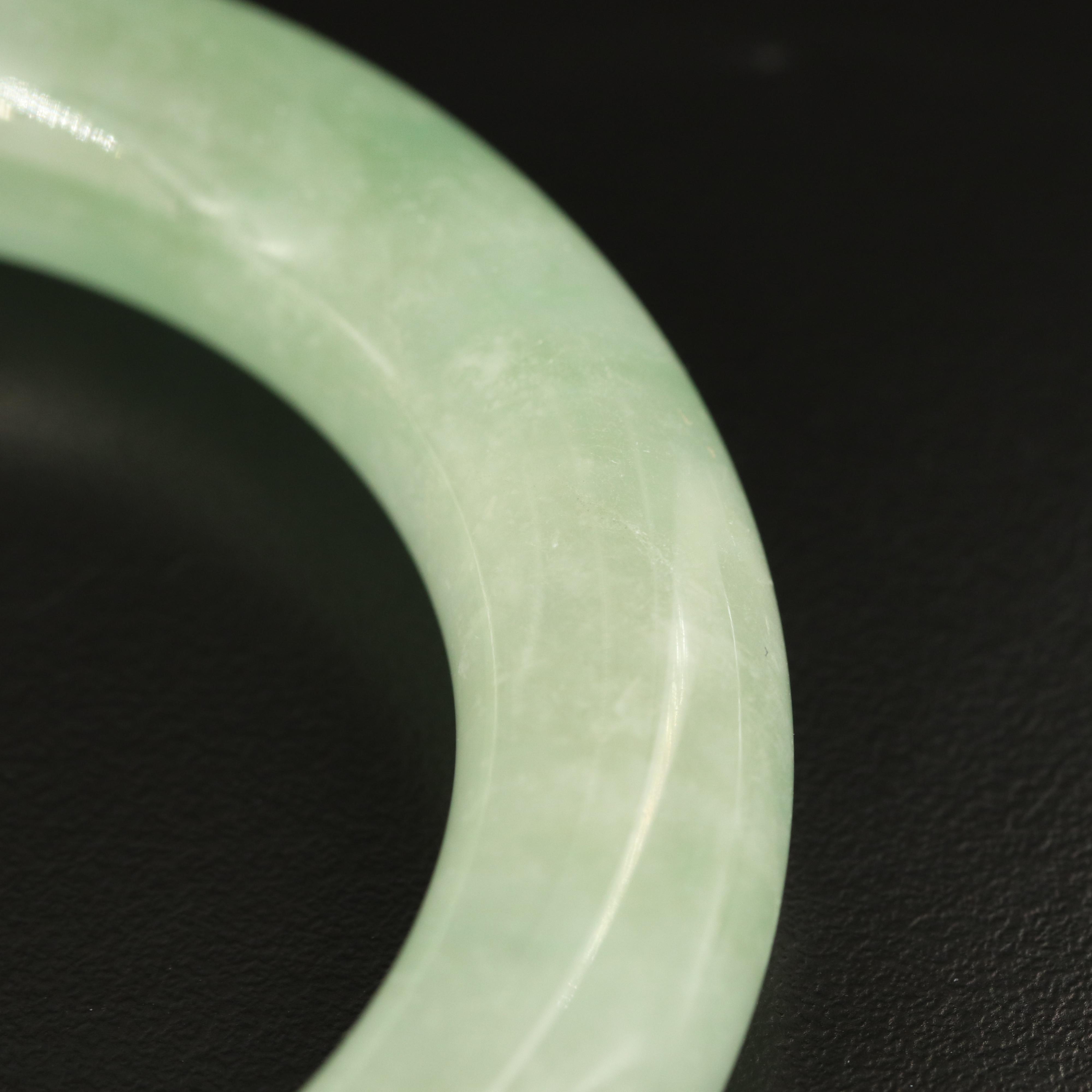 Jadeite Hololith Bangle
