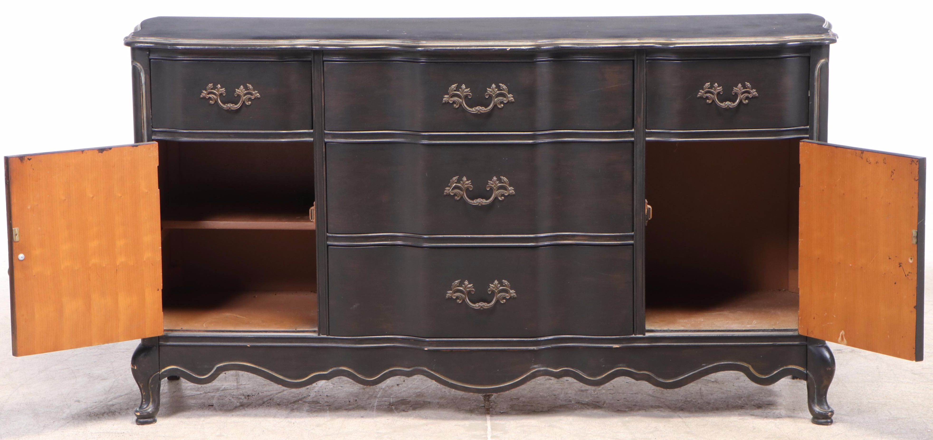 Bassett "Versailles" French Provincial Style Painted Wood Buffet