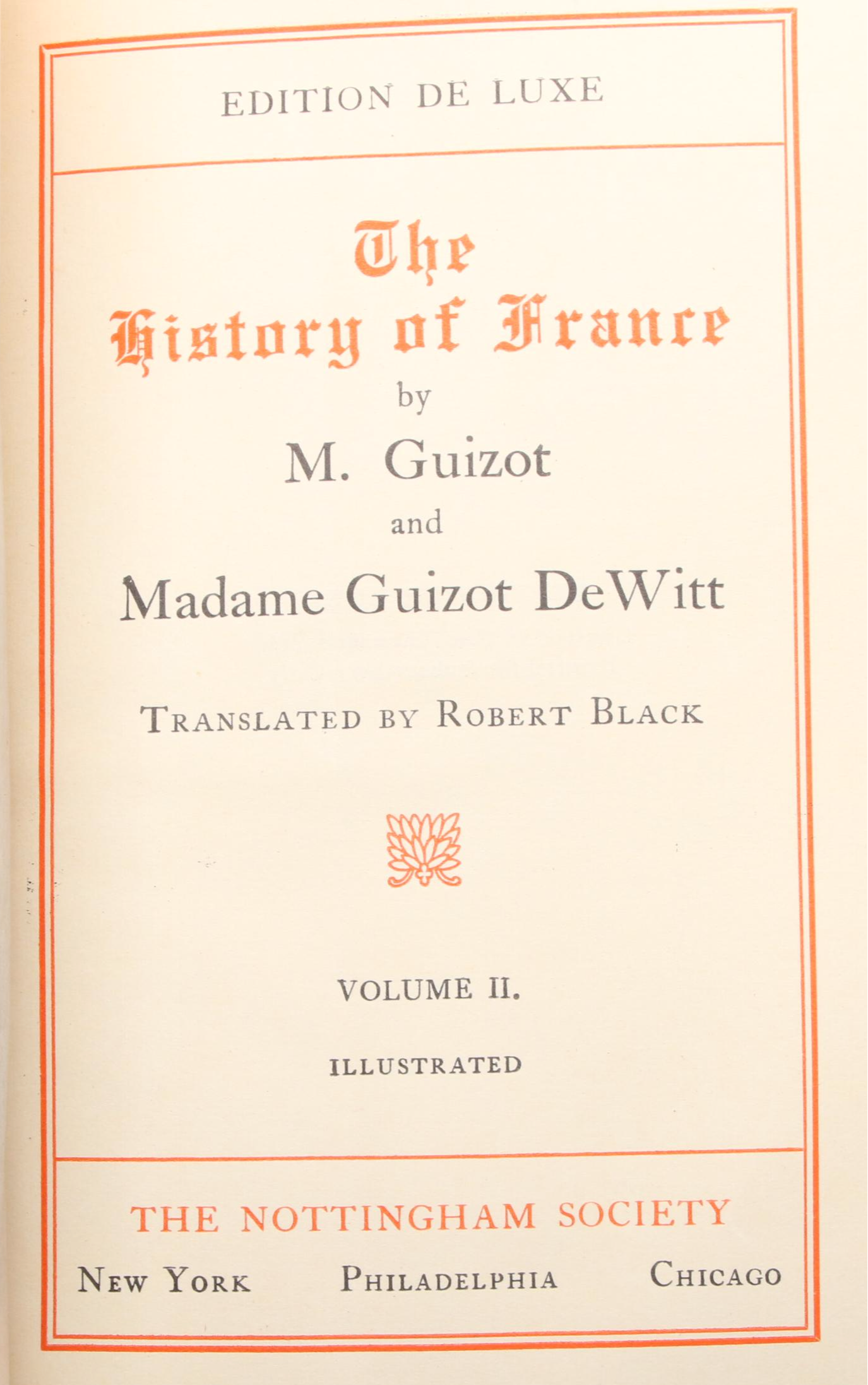 Limited Edition "The History of France" Eight-Volume Set, Late 19th Century