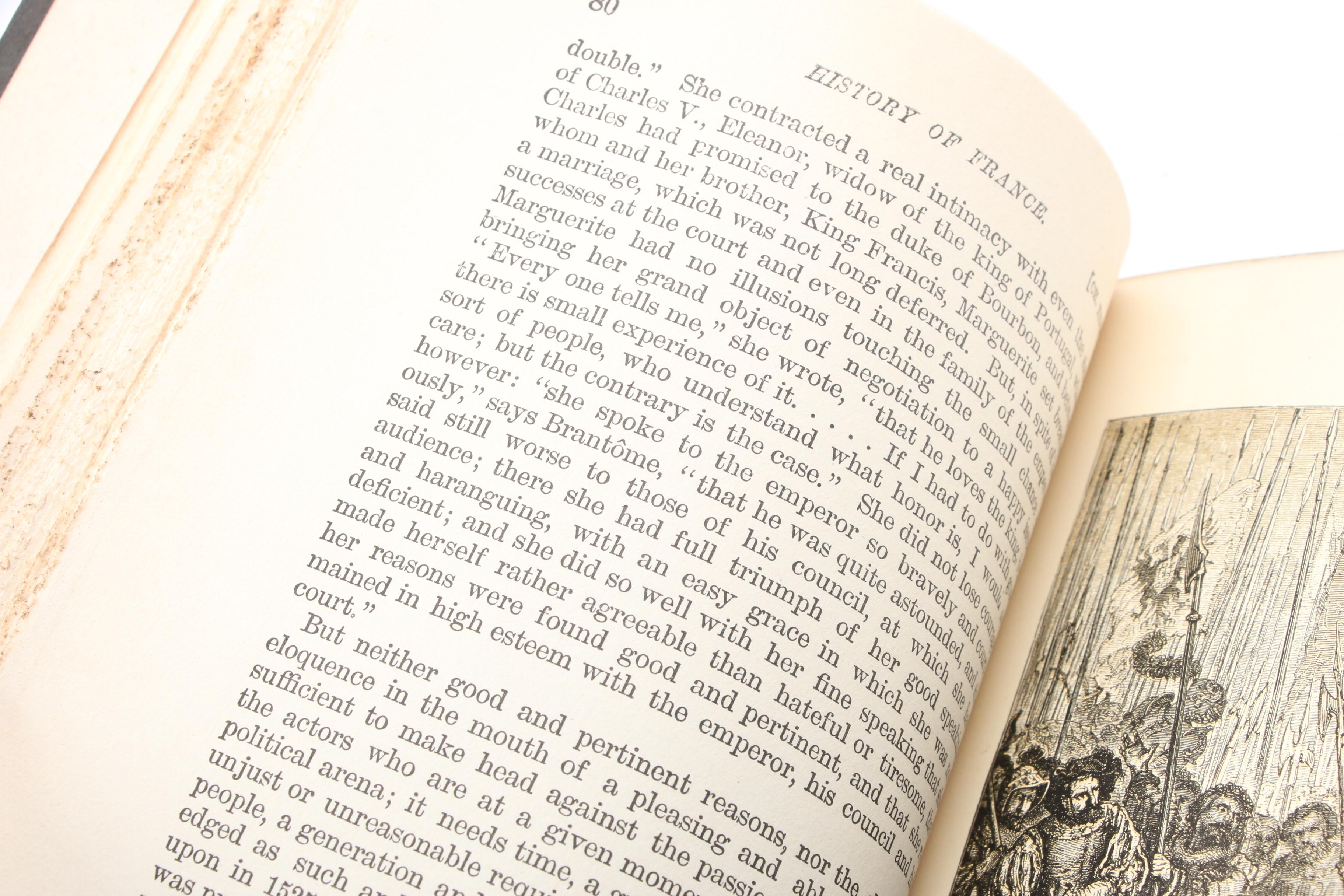 Limited Edition "The History of France" Eight-Volume Set, Late 19th Century